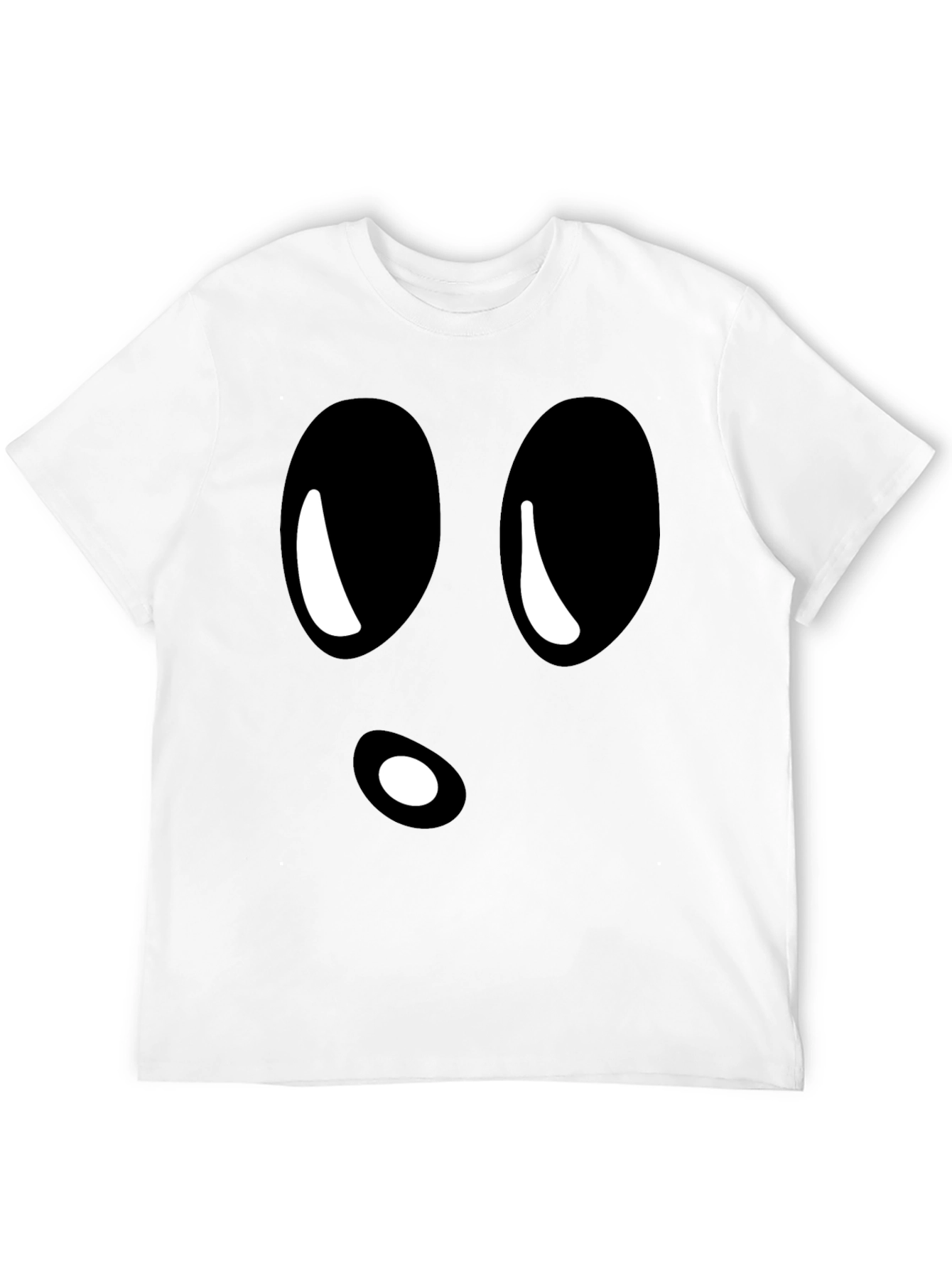 Black Funny Ghost Face Black T-Shirt view 12