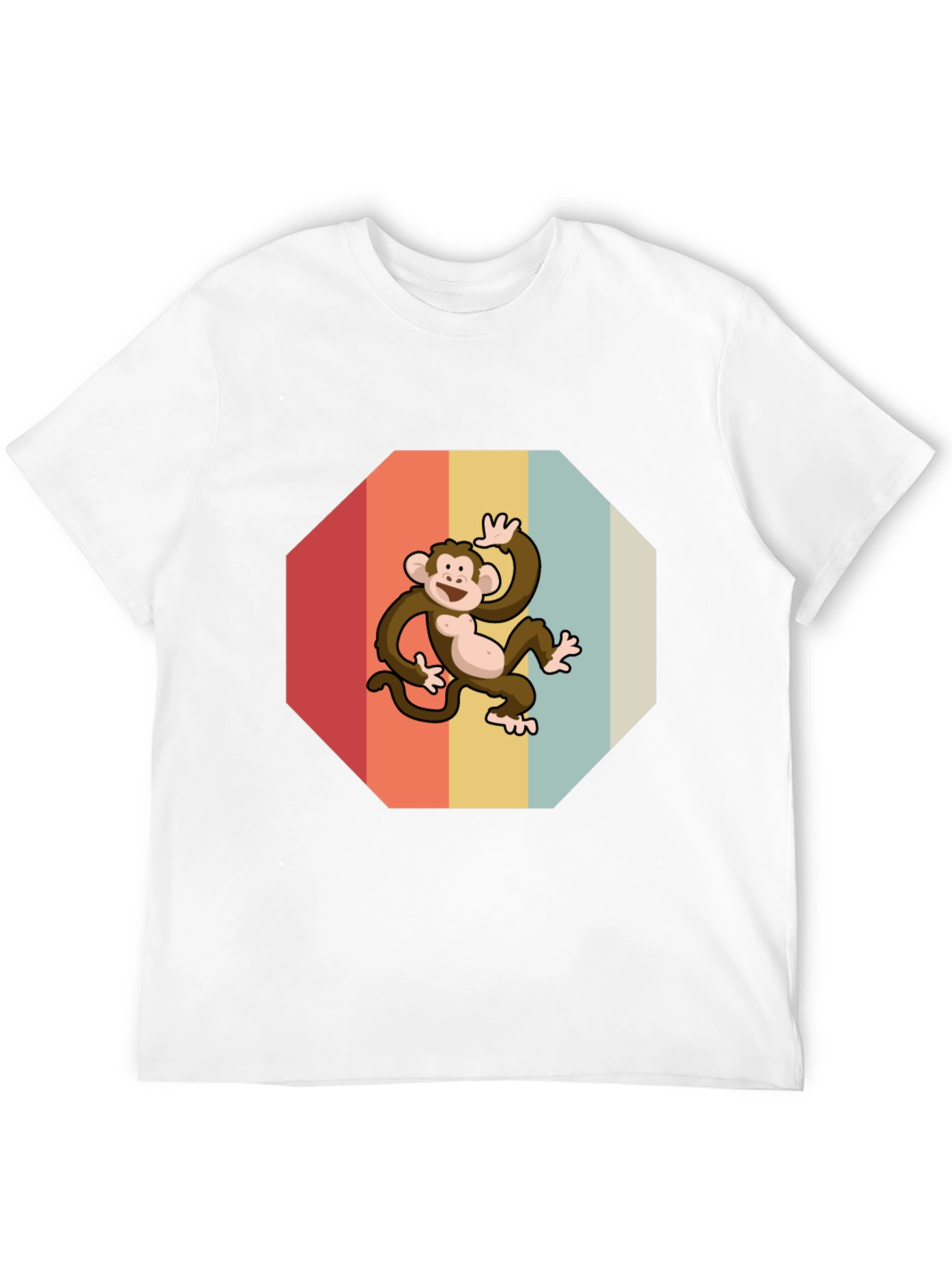 Black Retro Monkey Graphic Tee - Fun & Stylish view 12