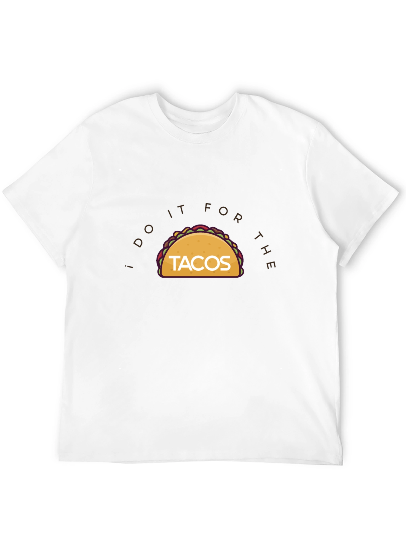 Black Taco Lover's T-Shirt - I Do It For The Tacos! view 12
