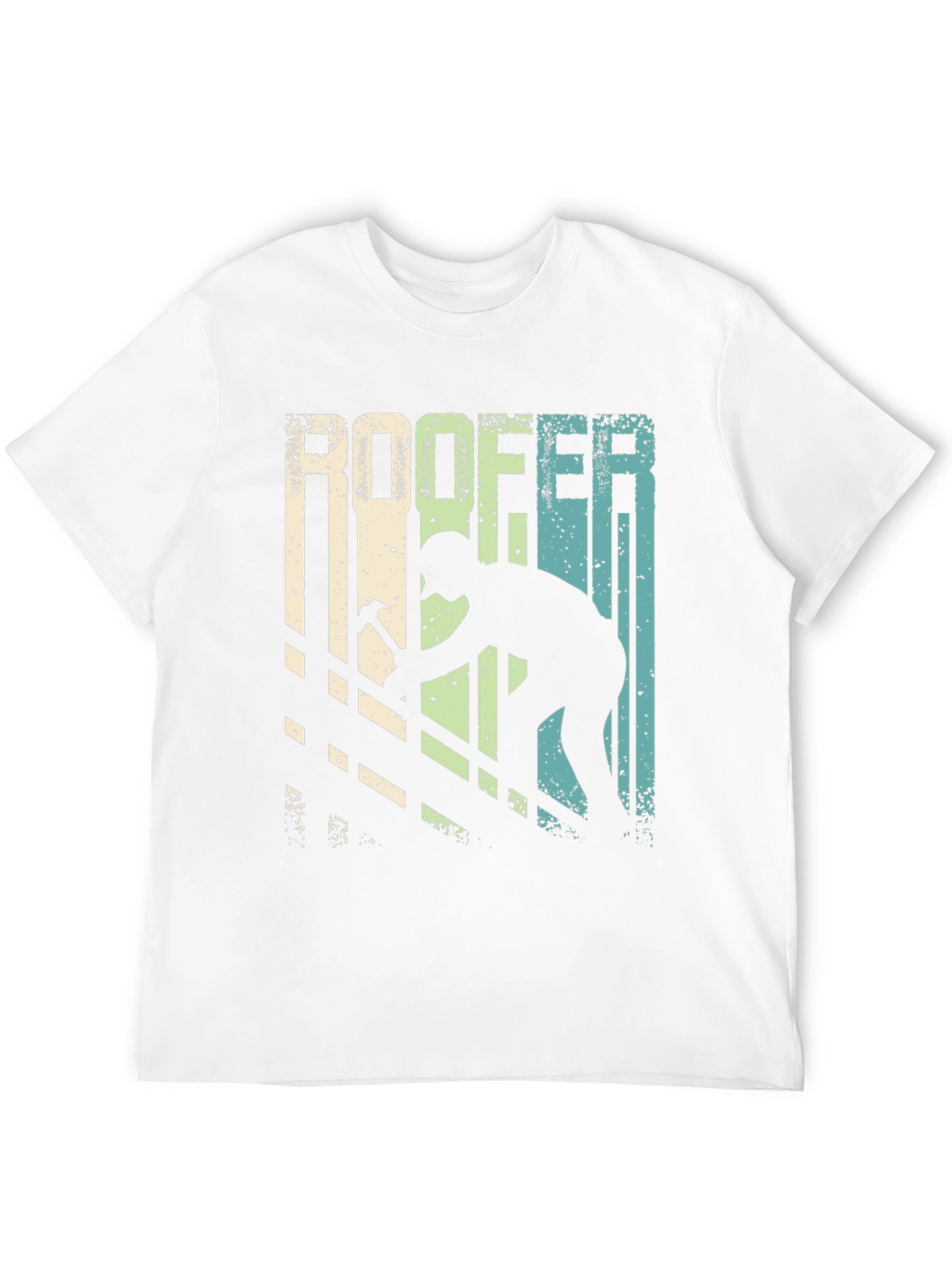 Black Roofer T-Shirt Vintage Design view 12