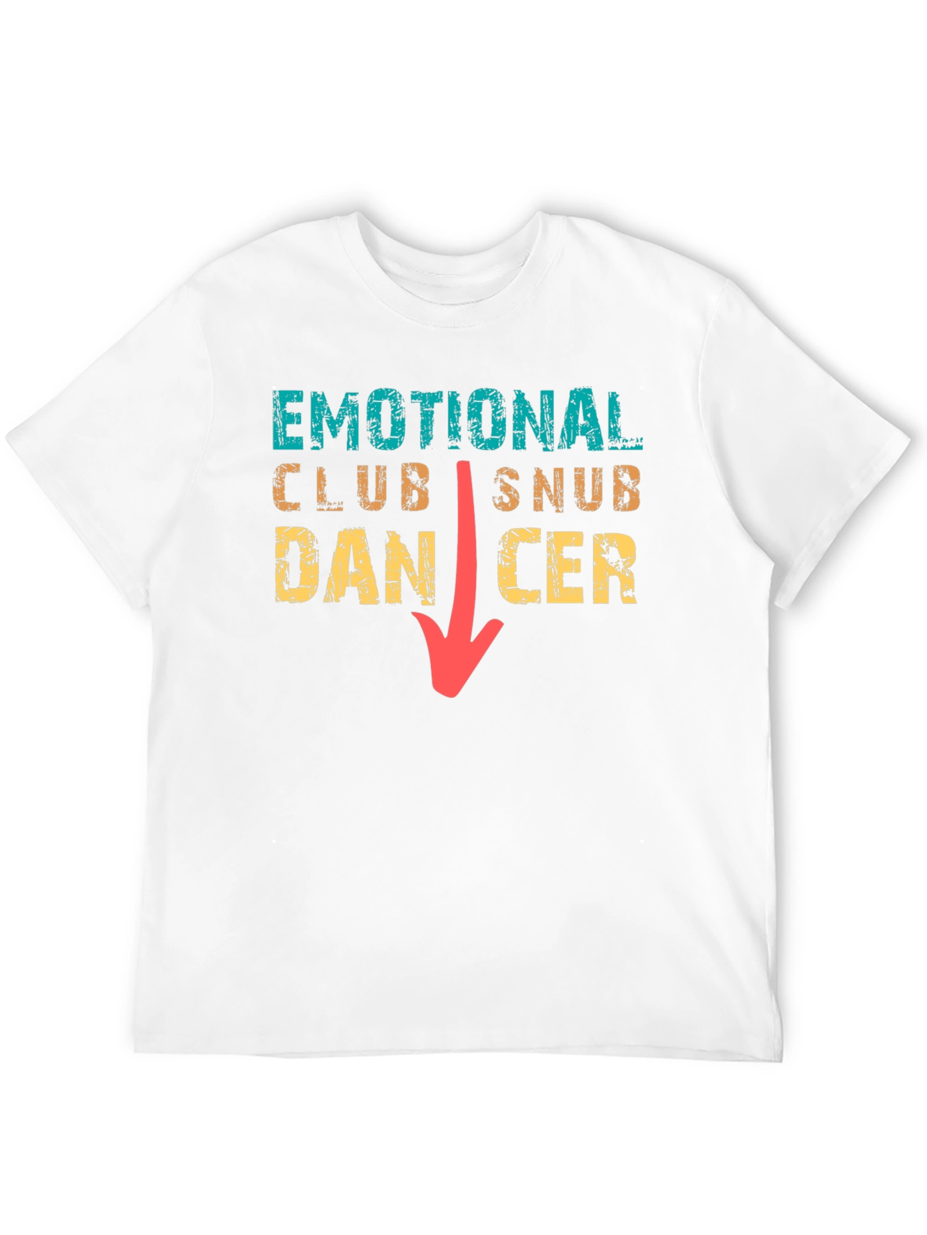 Black Emotional Club Snub Dancer T-Shirt Funny Tee view 12
