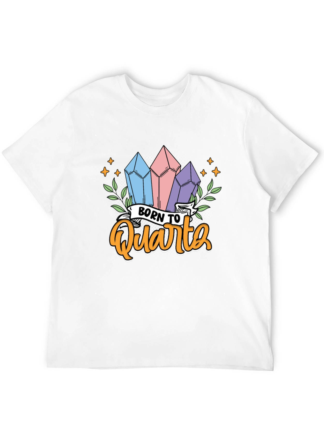 Black Born To Quartz T-Shirt Crystal Gem Lover view 12