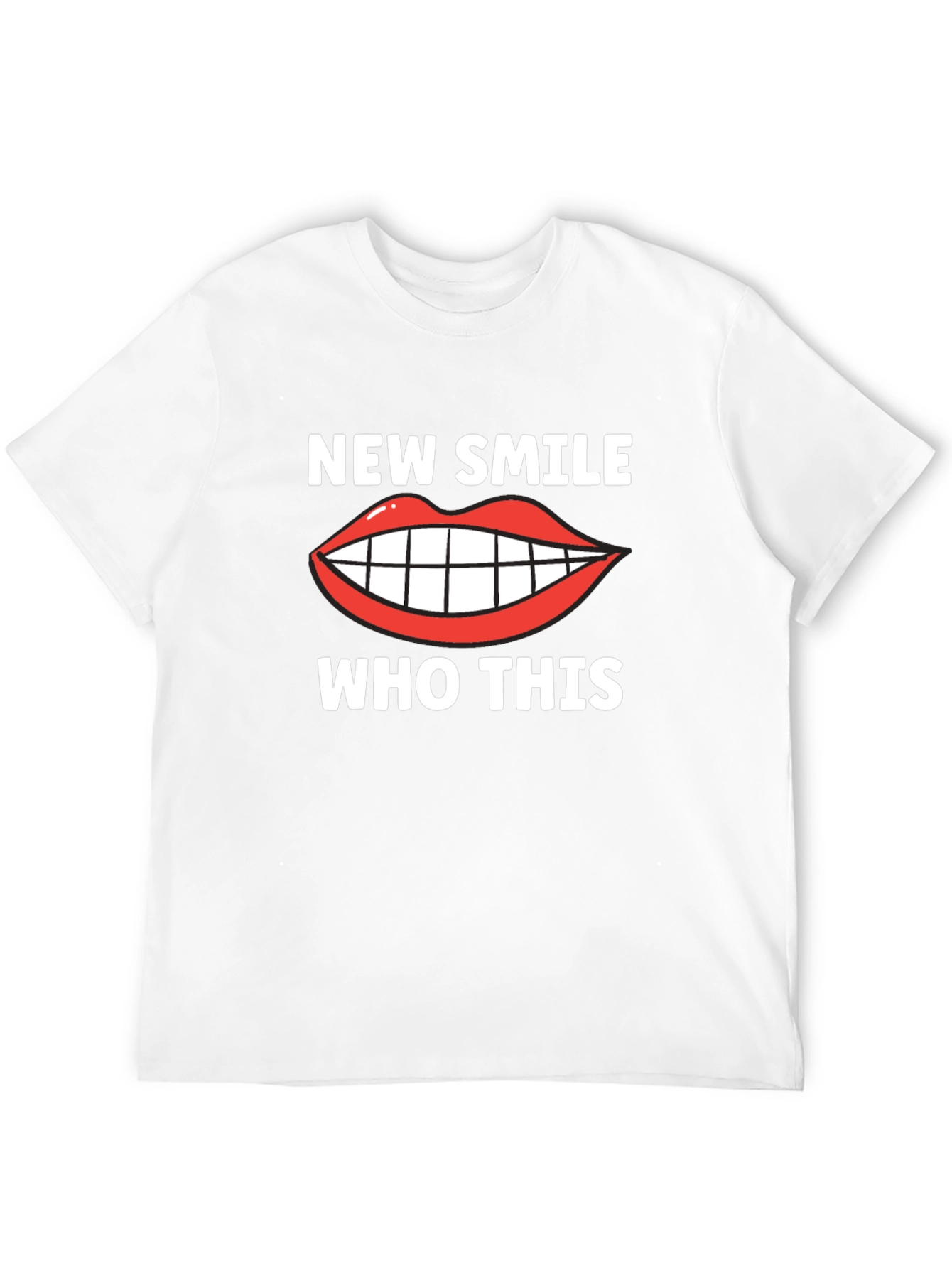 Black New Smile Who Dis Funny Graphic T-Shirt view 12