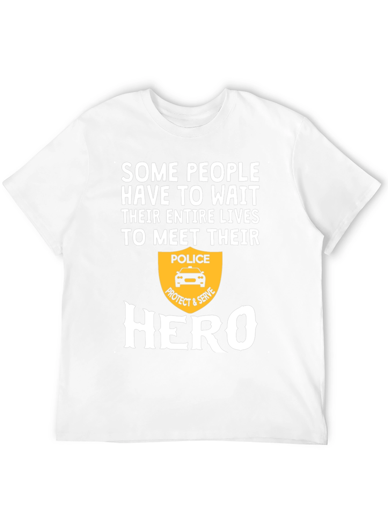 Black Police Hero Graphic T-Shirt - Protect & Serve view 12
