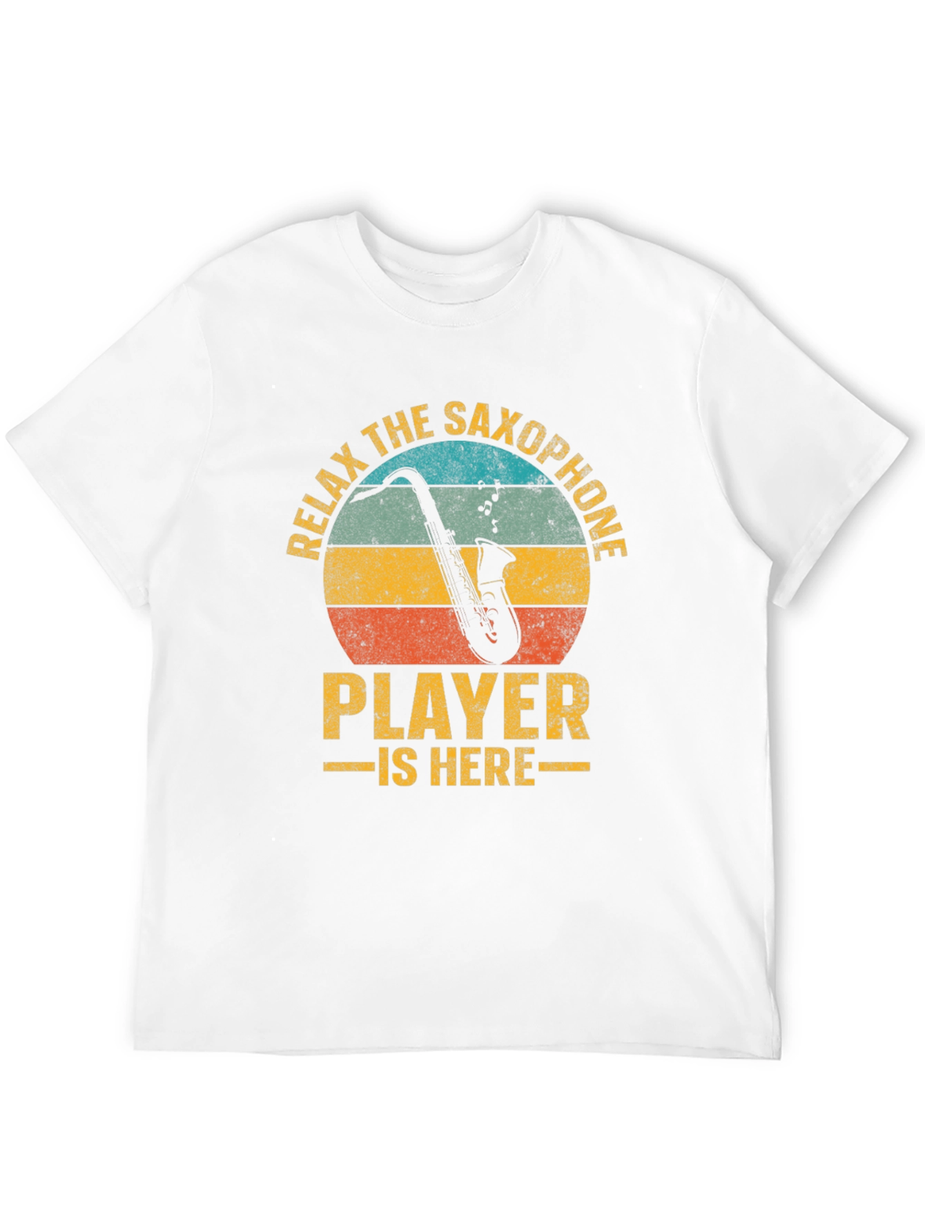 Black Relax The Saxophone Player Is Here Graphic T-Shirt view 12