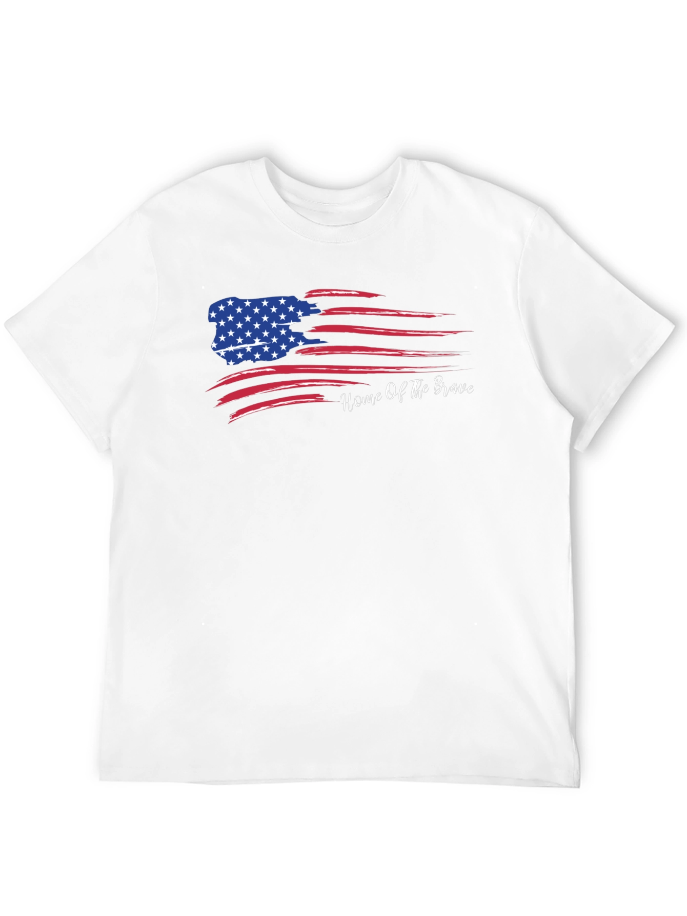 Black Home of the Brave Graphic Tee - Patriotic T-Shirt view 12