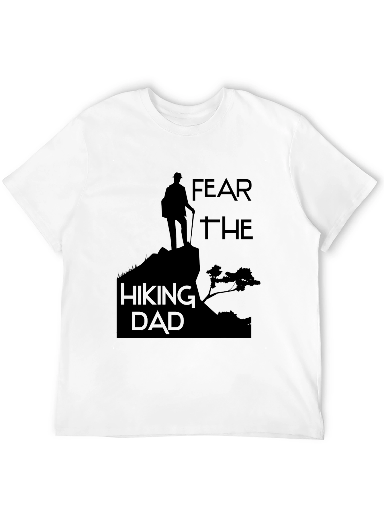 Black Fear The Hiking Dad Black T-Shirt view 12