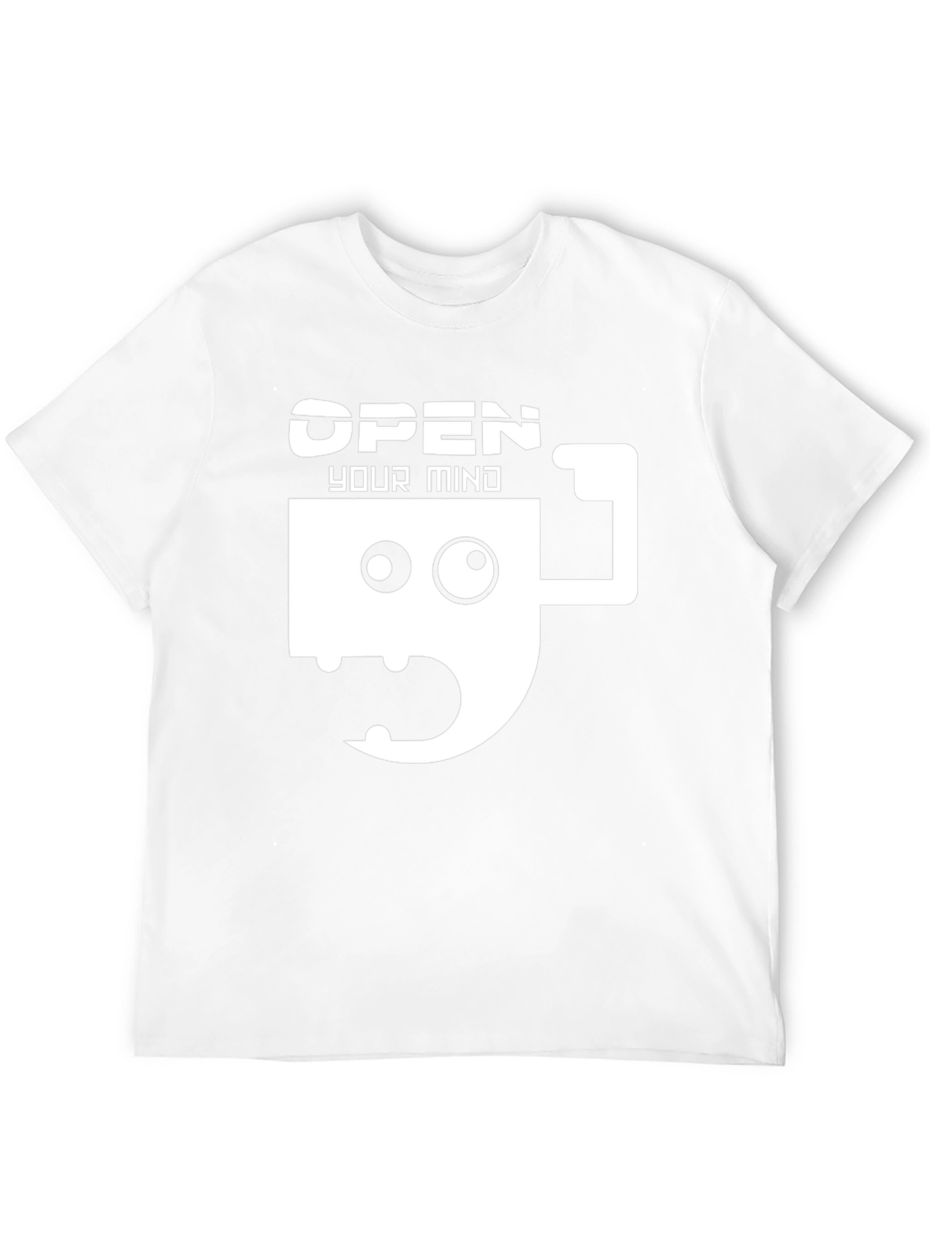 Black Open Your Mind Graphic Tee - Funny Coffee Cup Design view 12