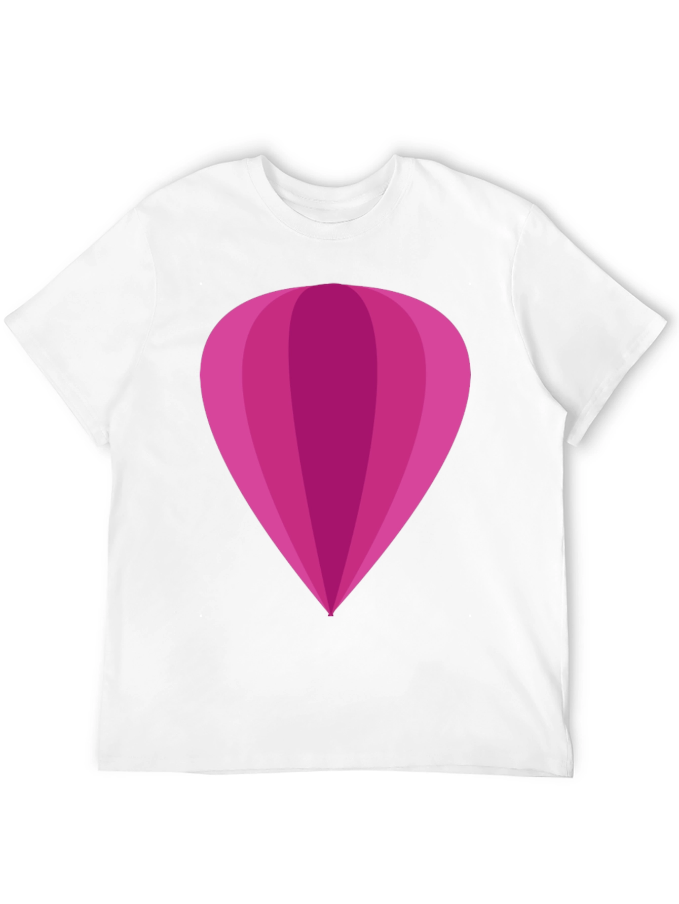 Black Magenta Hot Air Balloon Graphic Tee - Stylish Unisex T-Shirt view 12