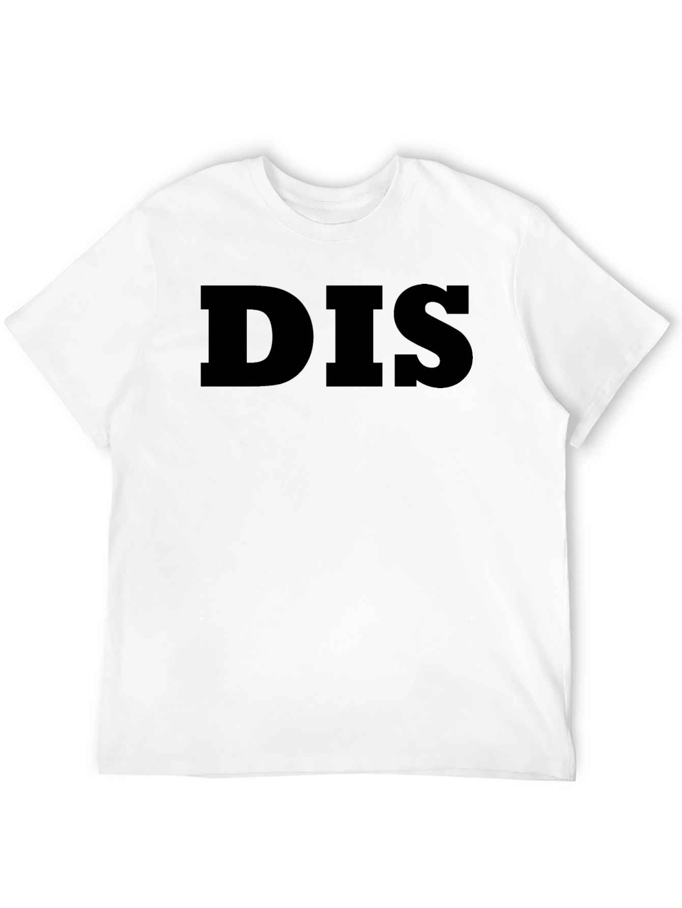 Black DIS T-Shirt - Bold Statement Tee view 12