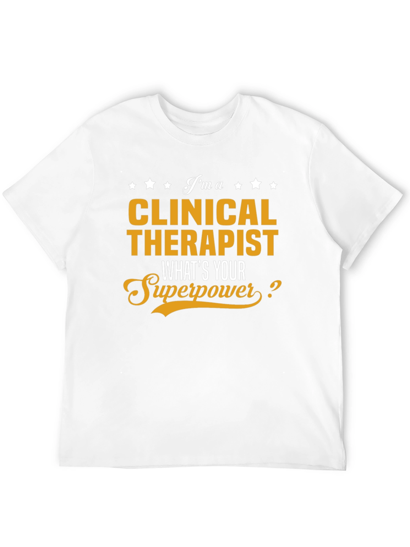 Black Clinical Therapist Superpower Black Graphic Tee view 12