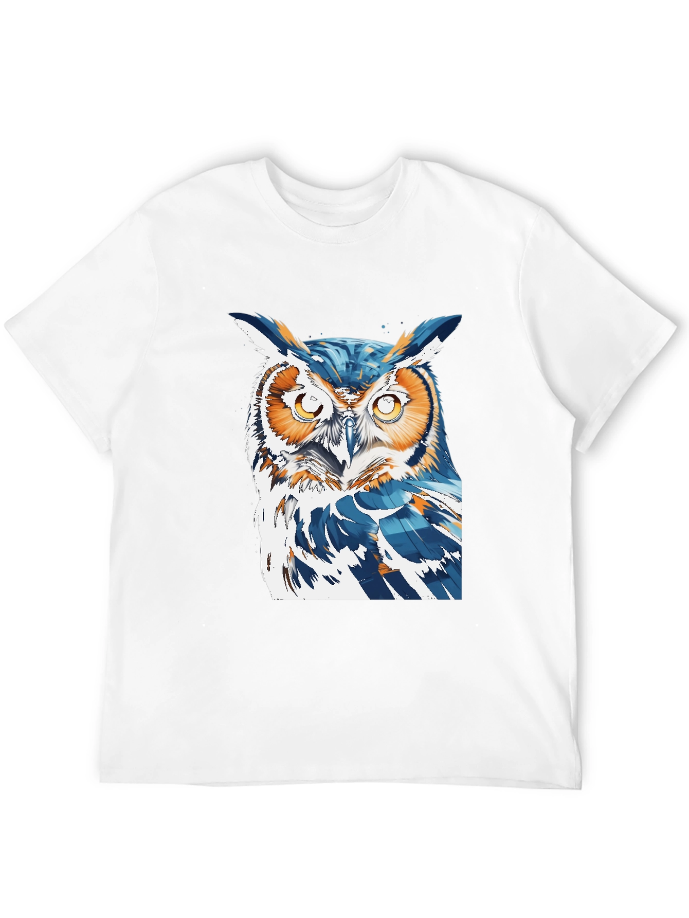 Black Cool Owl Graphic Tee - Black T-Shirt view 12