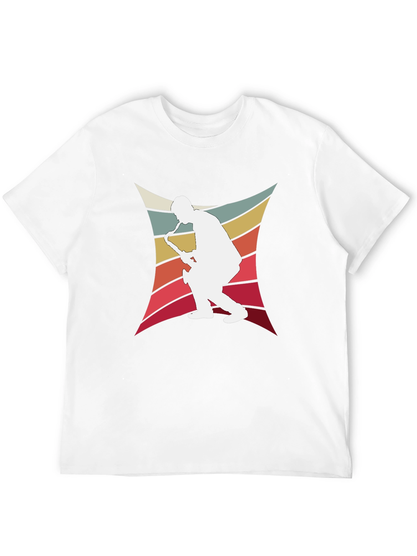 Black Retro Saxophone Player Graphic Tee view 12