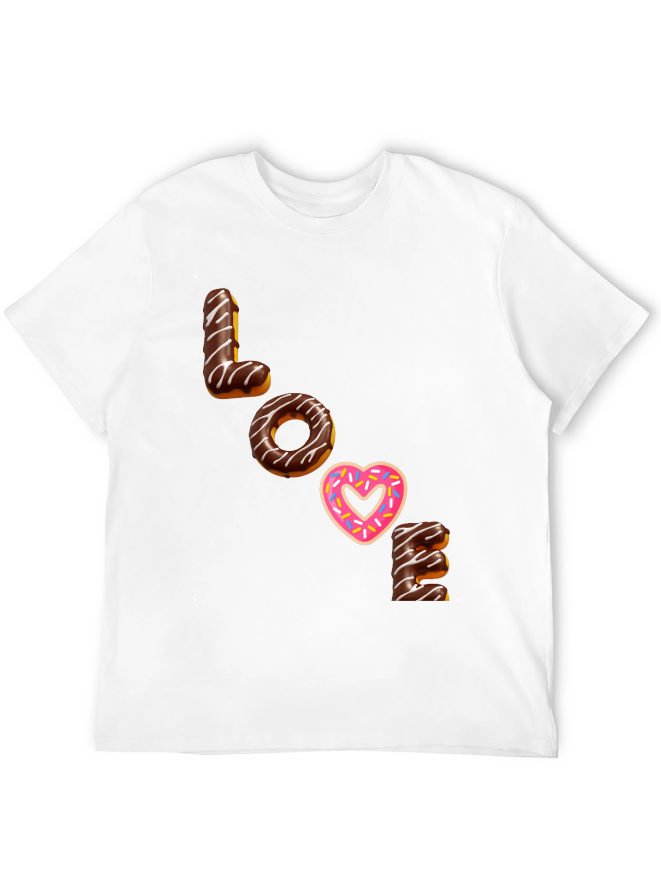 Black Love Donut T-Shirt - Sweet Treat Fashion Tee view 12
