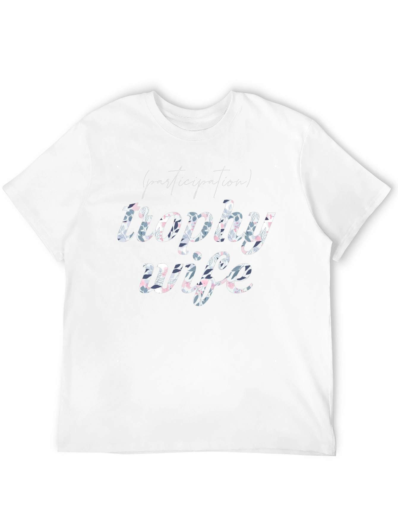 Black Funny Trophy Wife Graphic Tee view 12