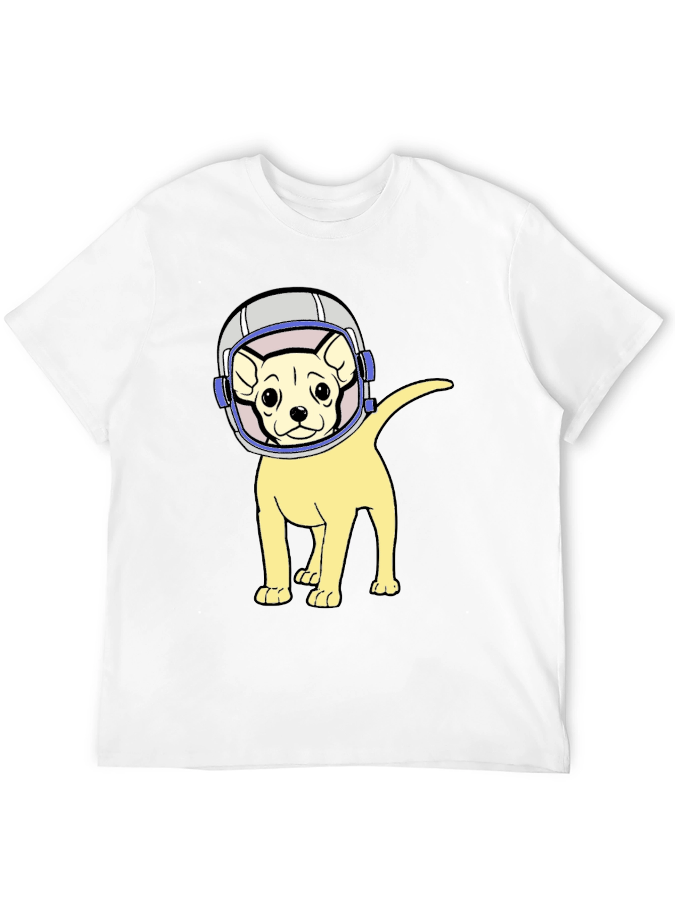 Black Astronaut Dog T-Shirt - Space Pup Tee view 12
