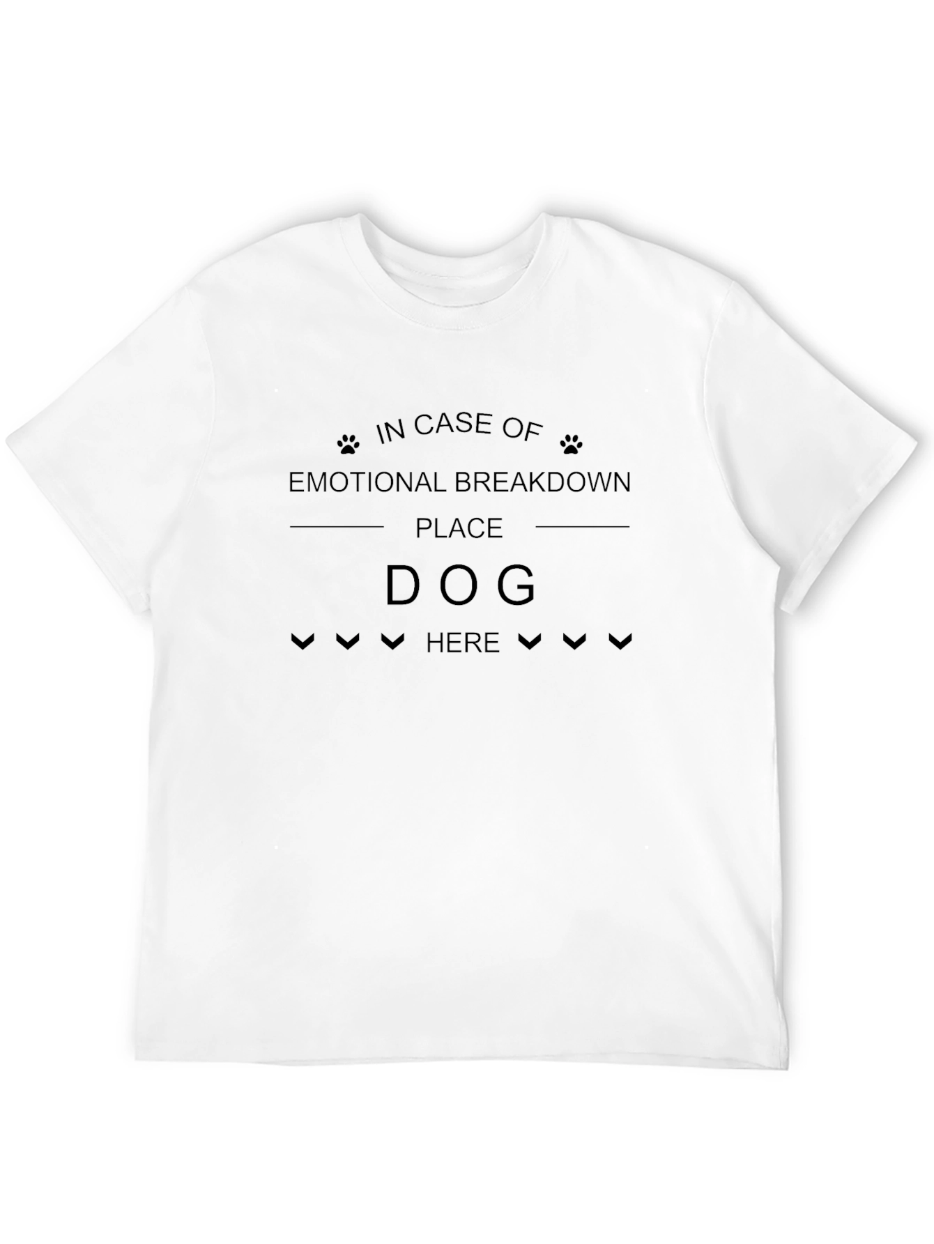 Black Emotional Support Dog T-Shirt Funny Graphic Tee view 12