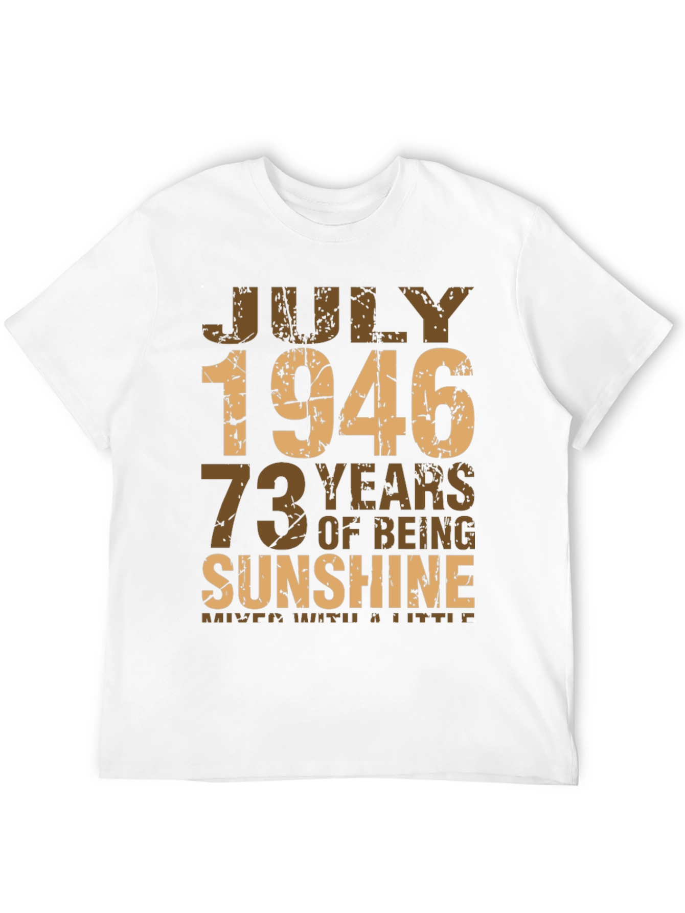 Black July 1946 Vintage Birthday T-Shirt view 12