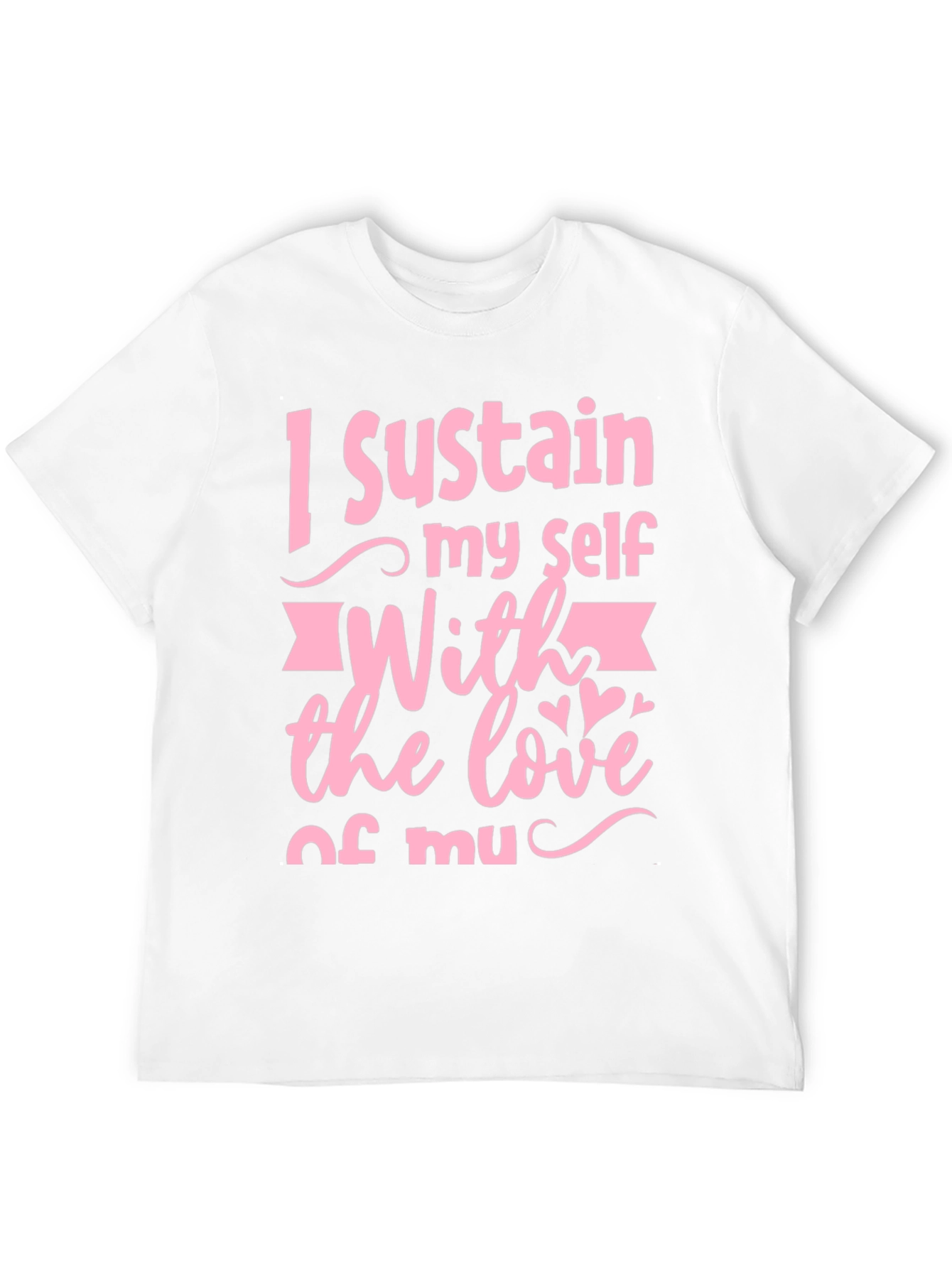 Black I Sustain Myself With Love Graphic Tee view 12