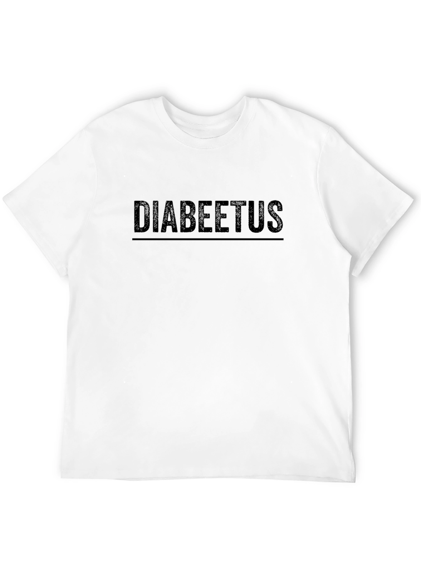 Black Diabeetus Black Graphic Tee - Funny Statement Shirt view 12
