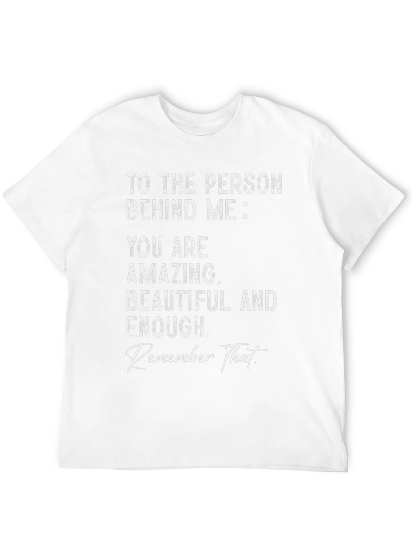 Black Inspirational Graphic Tee - You Are Amazing view 12