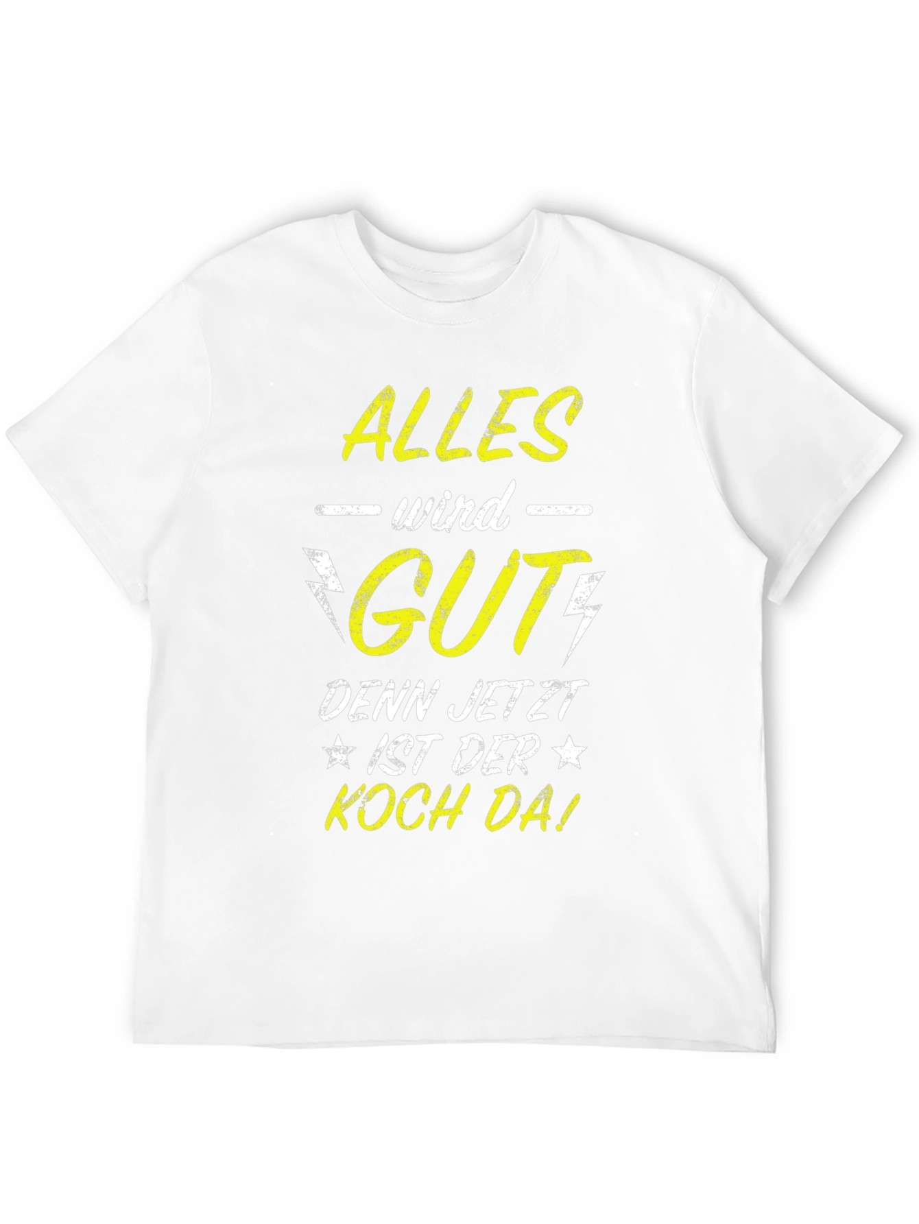 Black Alles Wird Gut T-Shirt - German Chef Humor Tee view 12