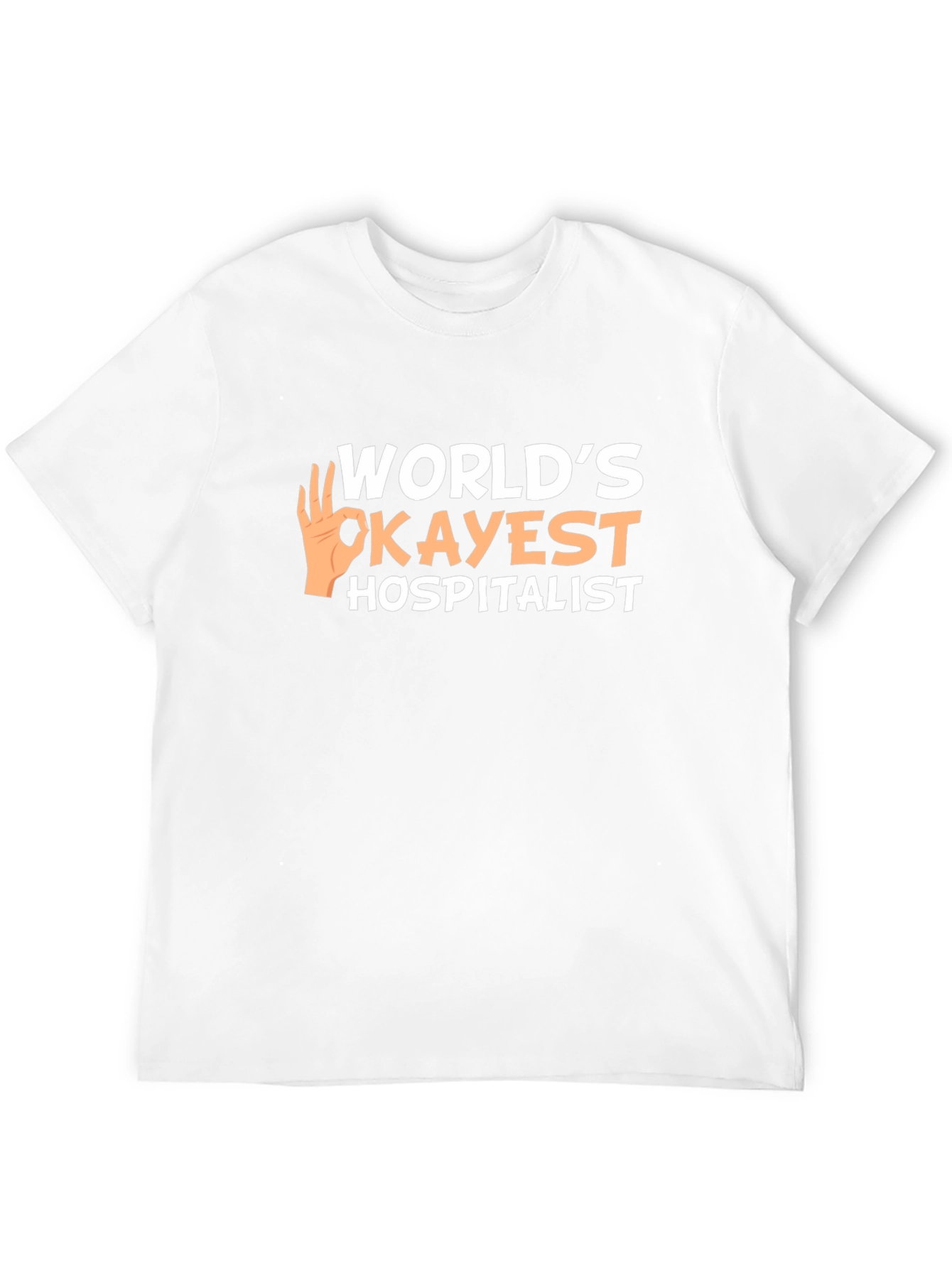 Black World's Okayest Hospitalist T-Shirt view 12