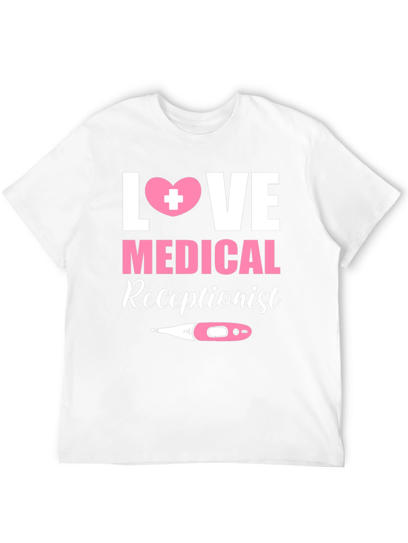 Black Love Medical Receptionist Graphic T-Shirt view 12