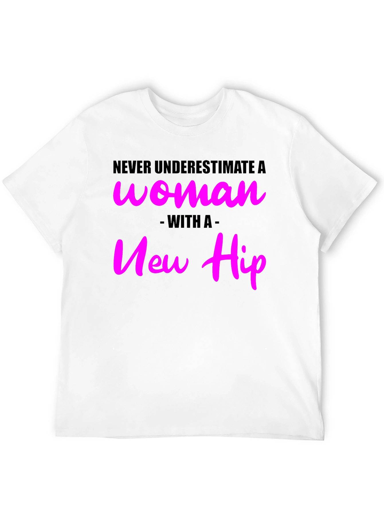 Black Never Underestimate Woman with New Hip Black Tee view 12