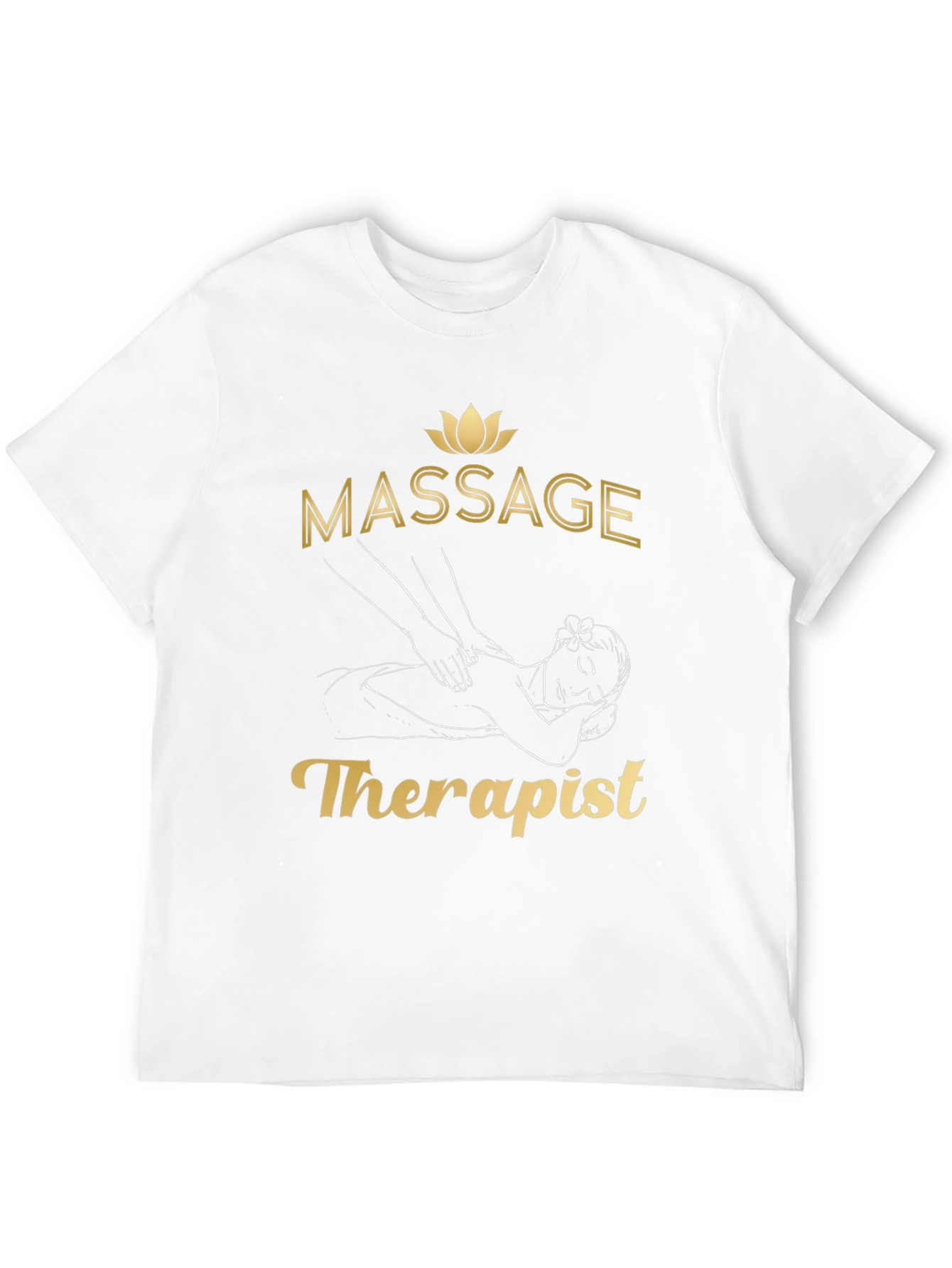 Black Massage Therapist T-Shirt - Relaxation & Wellness view 12