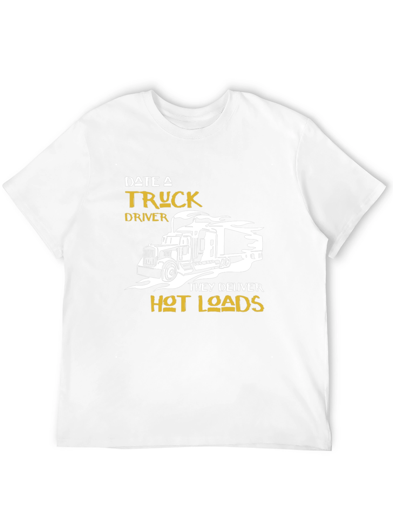 Black Date a Truck Driver Graphic T-Shirt - Black view 12