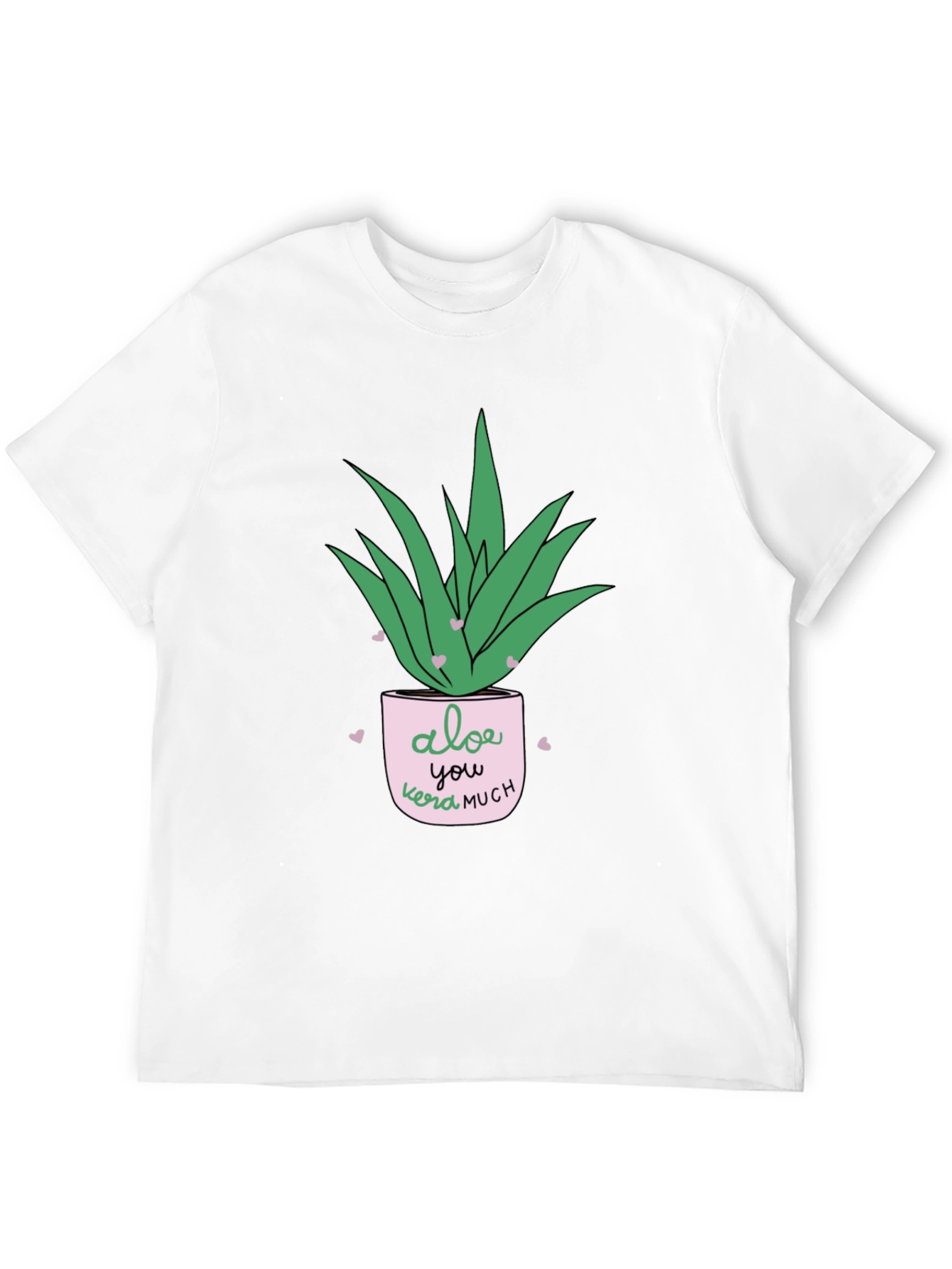 Black Aloe You Vera Much Black T-Shirt view 12