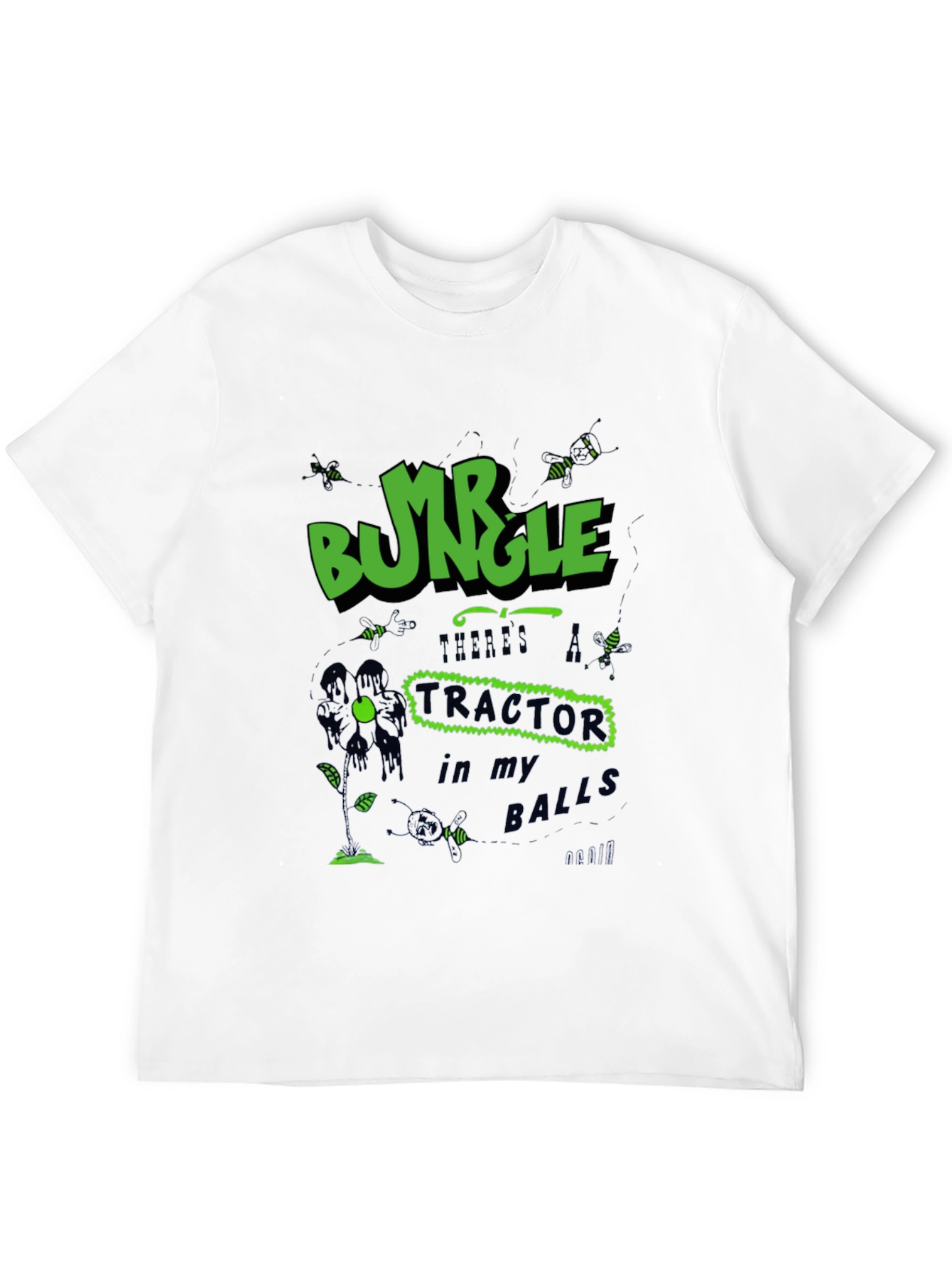 Black Mr. Bungle Tractor Balls T-Shirt view 12