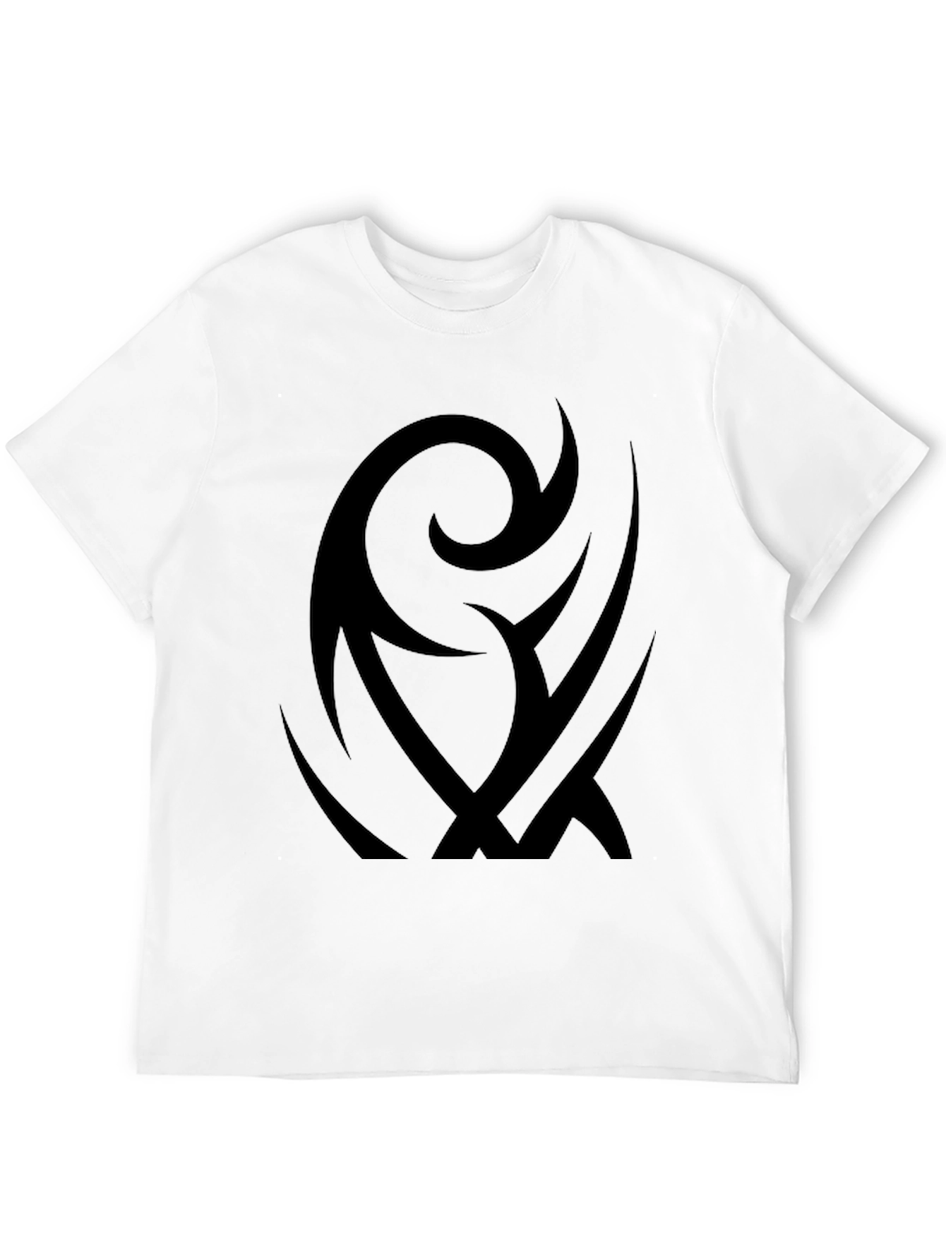 Black Tribal Graphic Black T-Shirt view 12