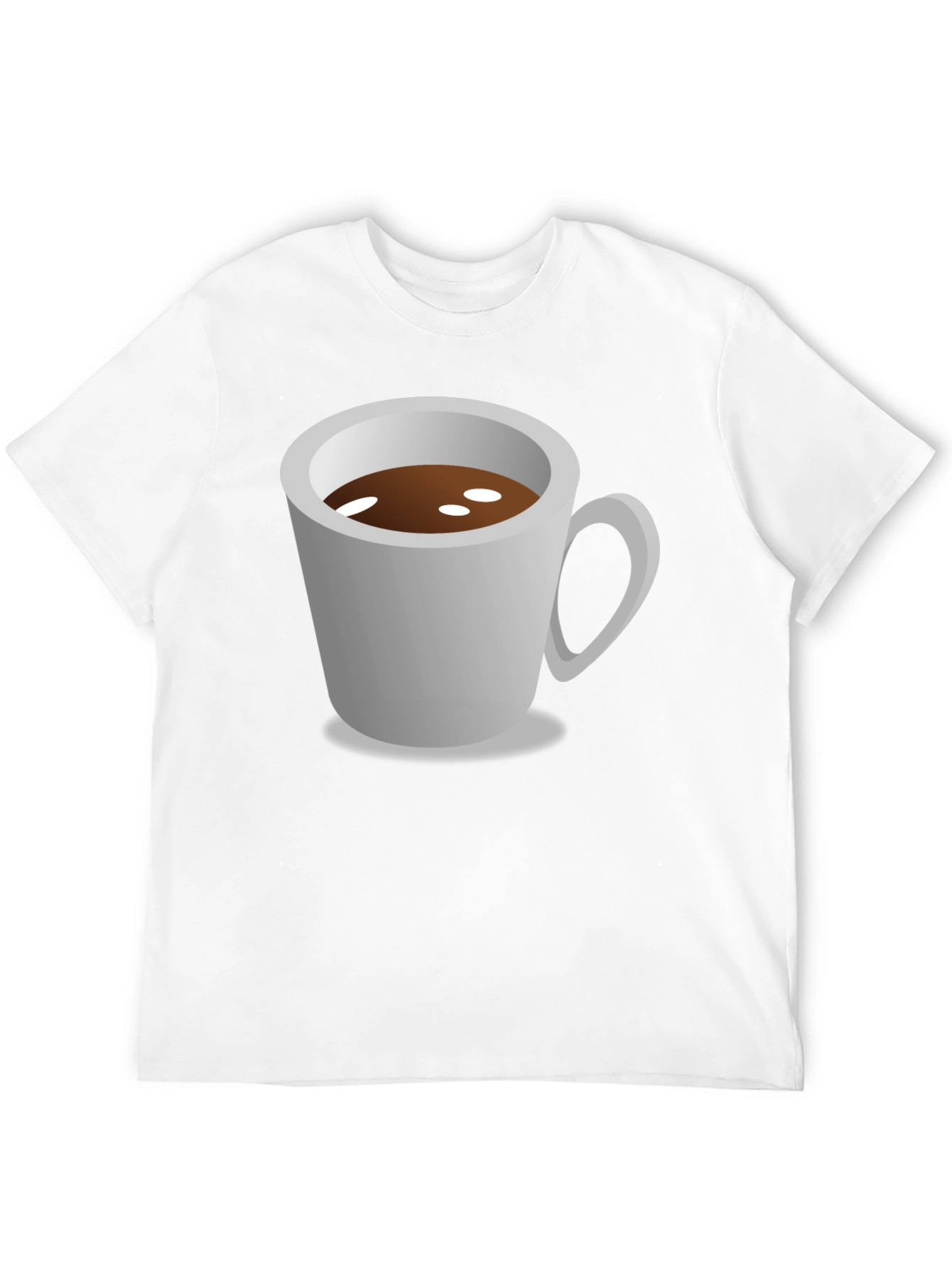Black Coffee Cup Graphic Tee - Black Unisex Shirt view 12