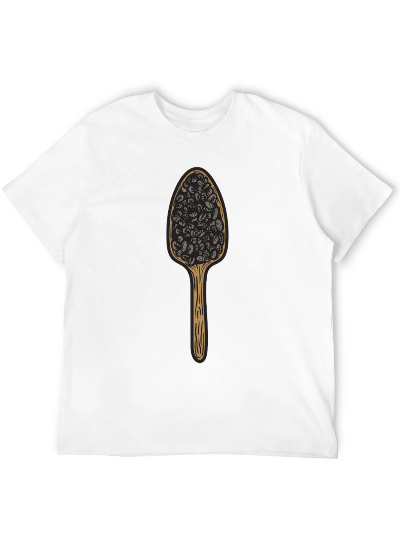 Black Novelty Spoon Black T-Shirt view 12