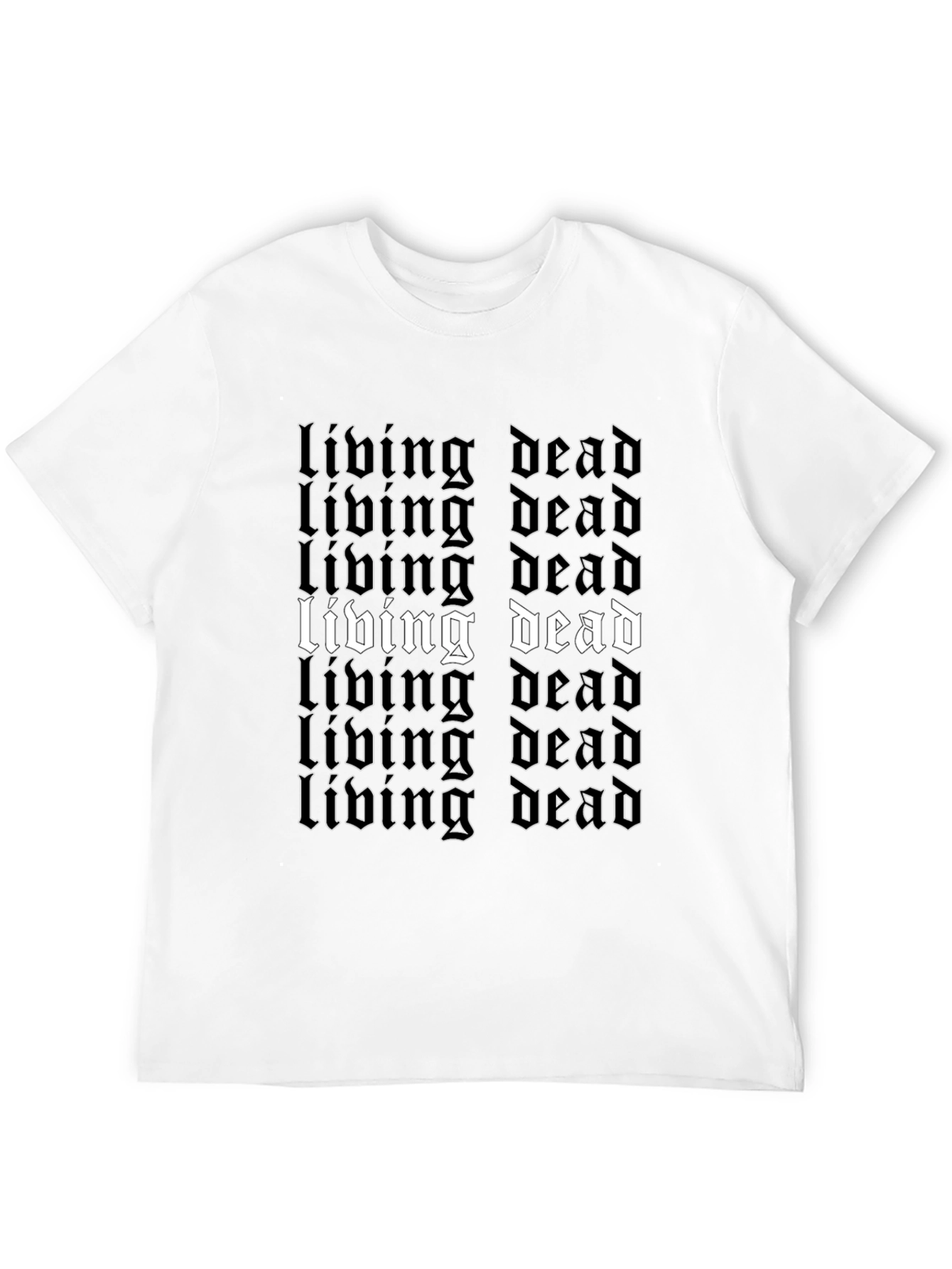 Black Living Dead Graphic Tee - Black Gothic Style view 12