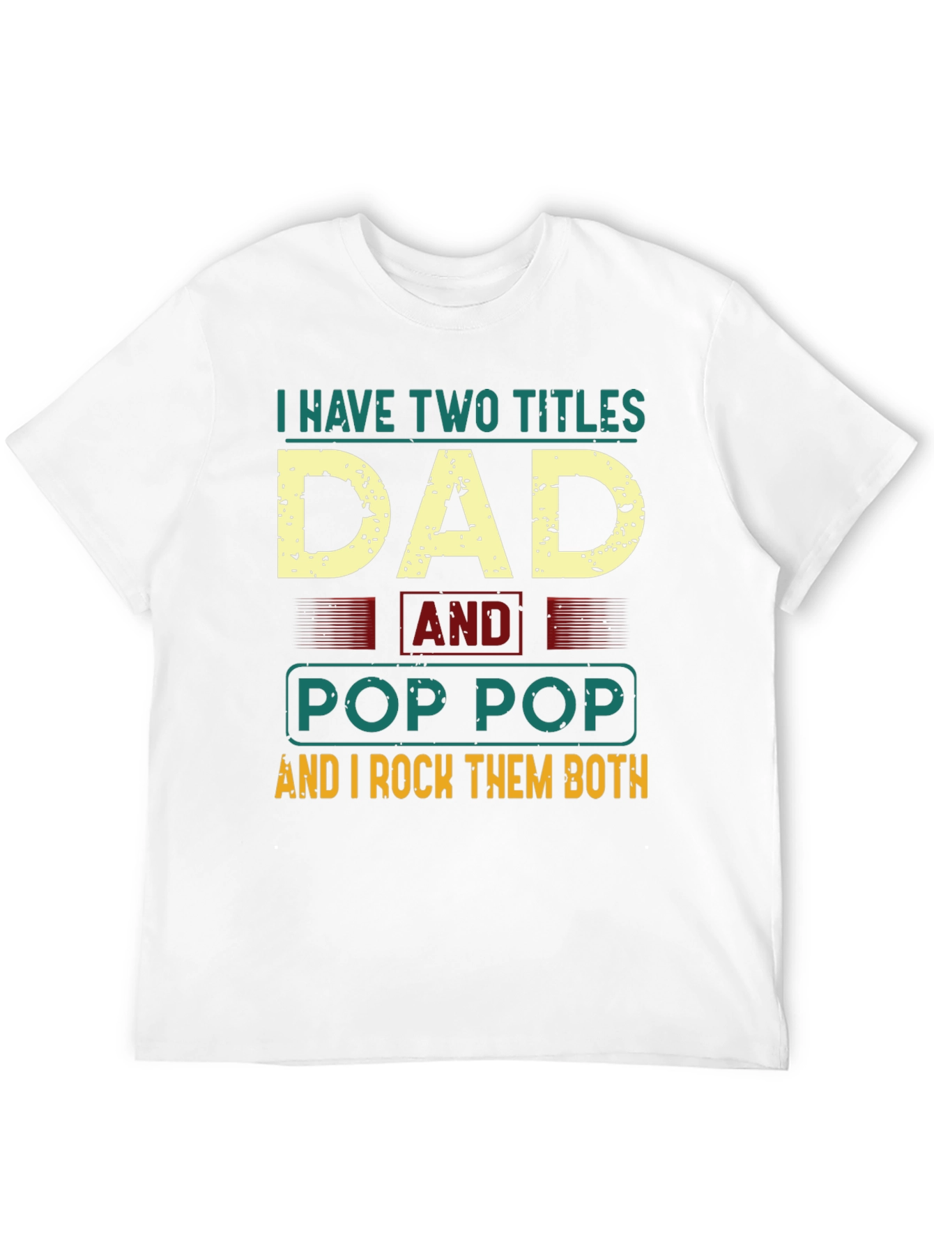 Black Dad and Pop Pop T-Shirt view 12