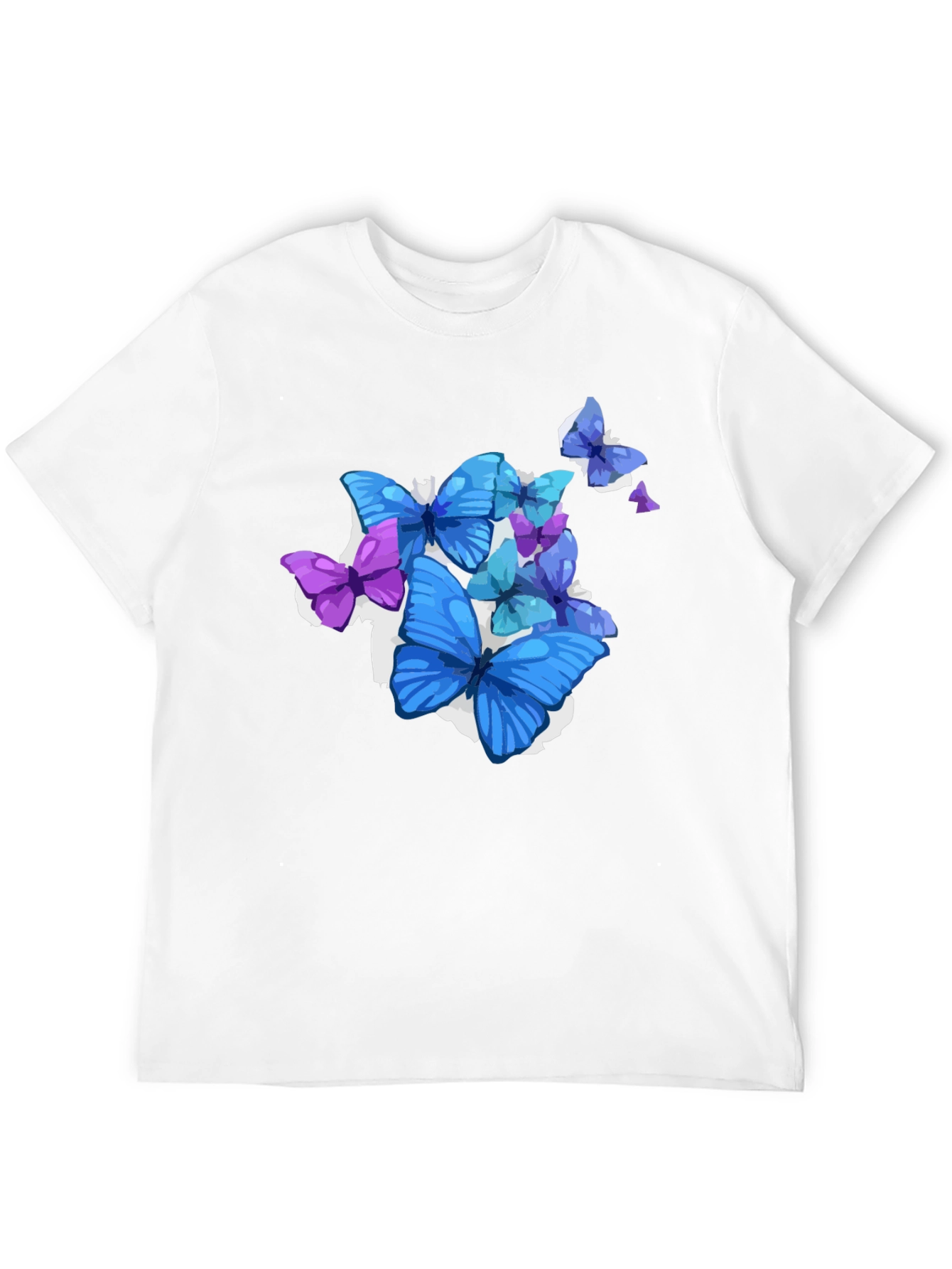 Black Butterfly Graphic Black T-Shirt - Men's Fashion view 12