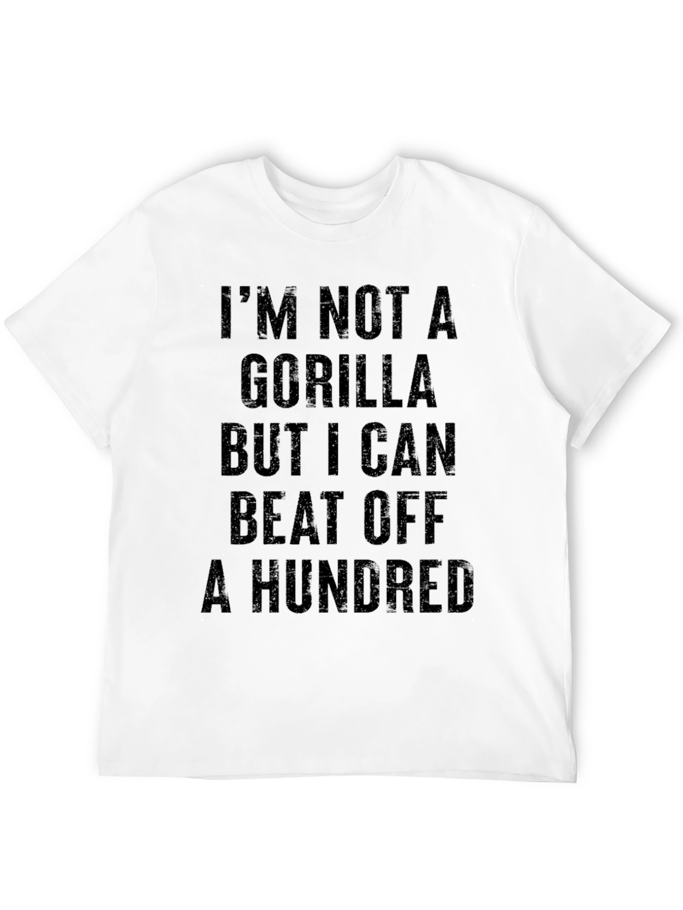 Black I'm Not a Gorilla Funny Graphic Tee view 12