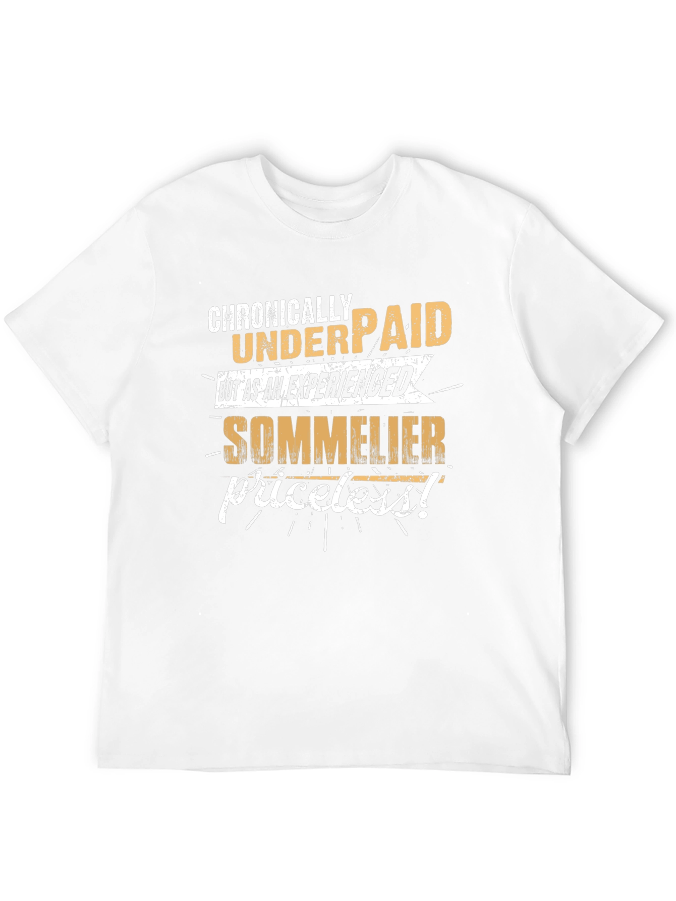 Black Chronically Underpaid Sommelier Graphic Tee view 12