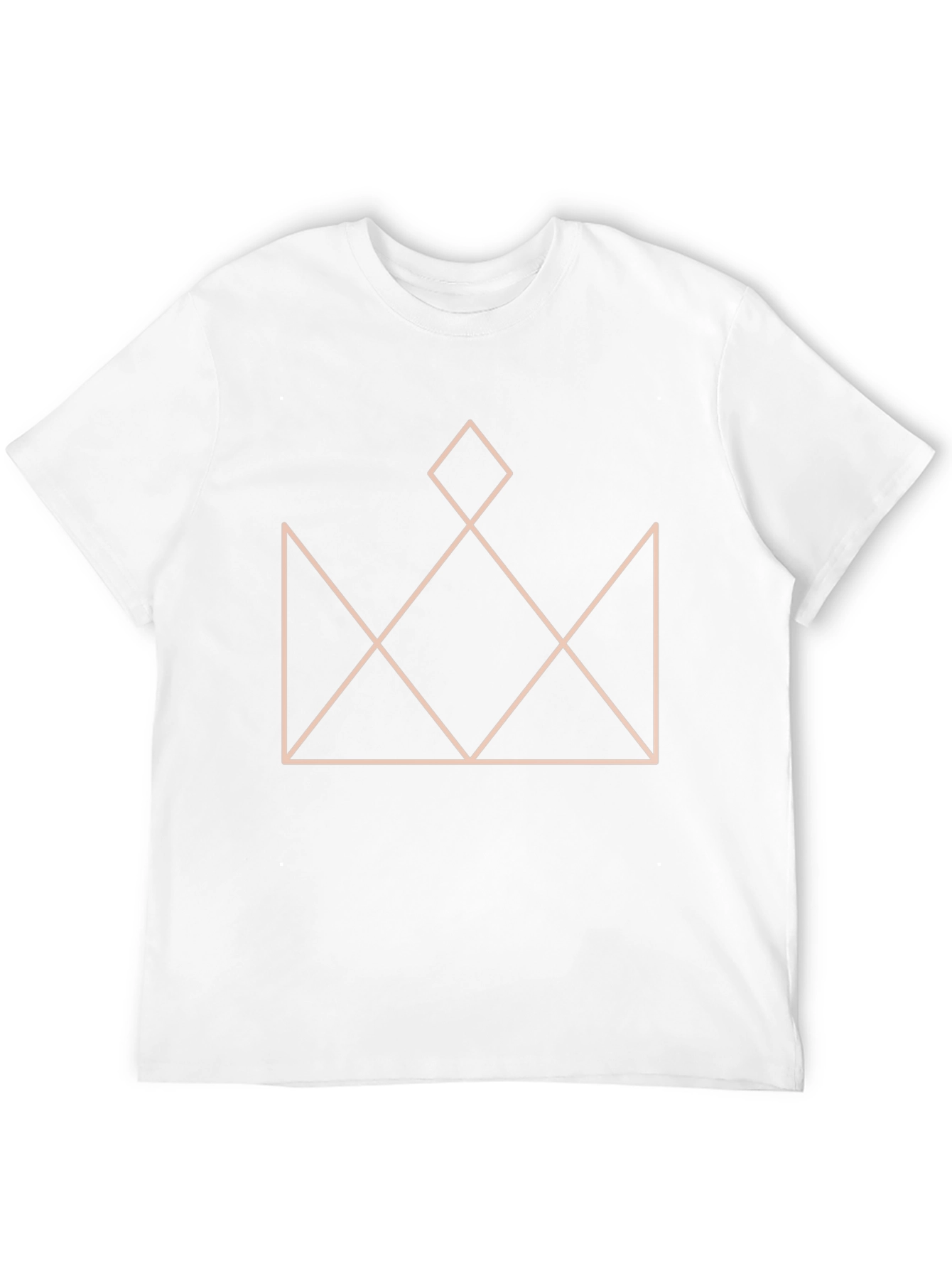 Black Geometric Crown Graphic T-Shirt - Stylish Black Tee view 12