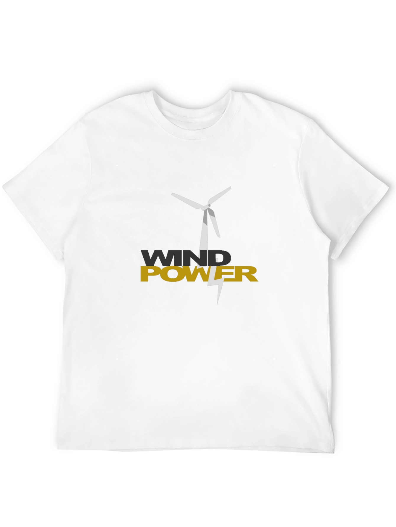 Black Wind Power Graphic Tee - Eco-Friendly Design view 12