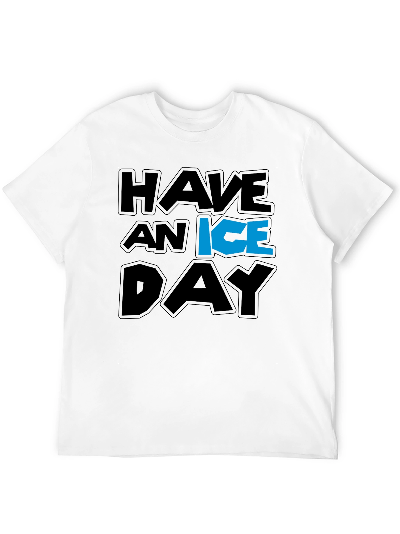 Black Have an Ice Day Graphic T-Shirt view 12