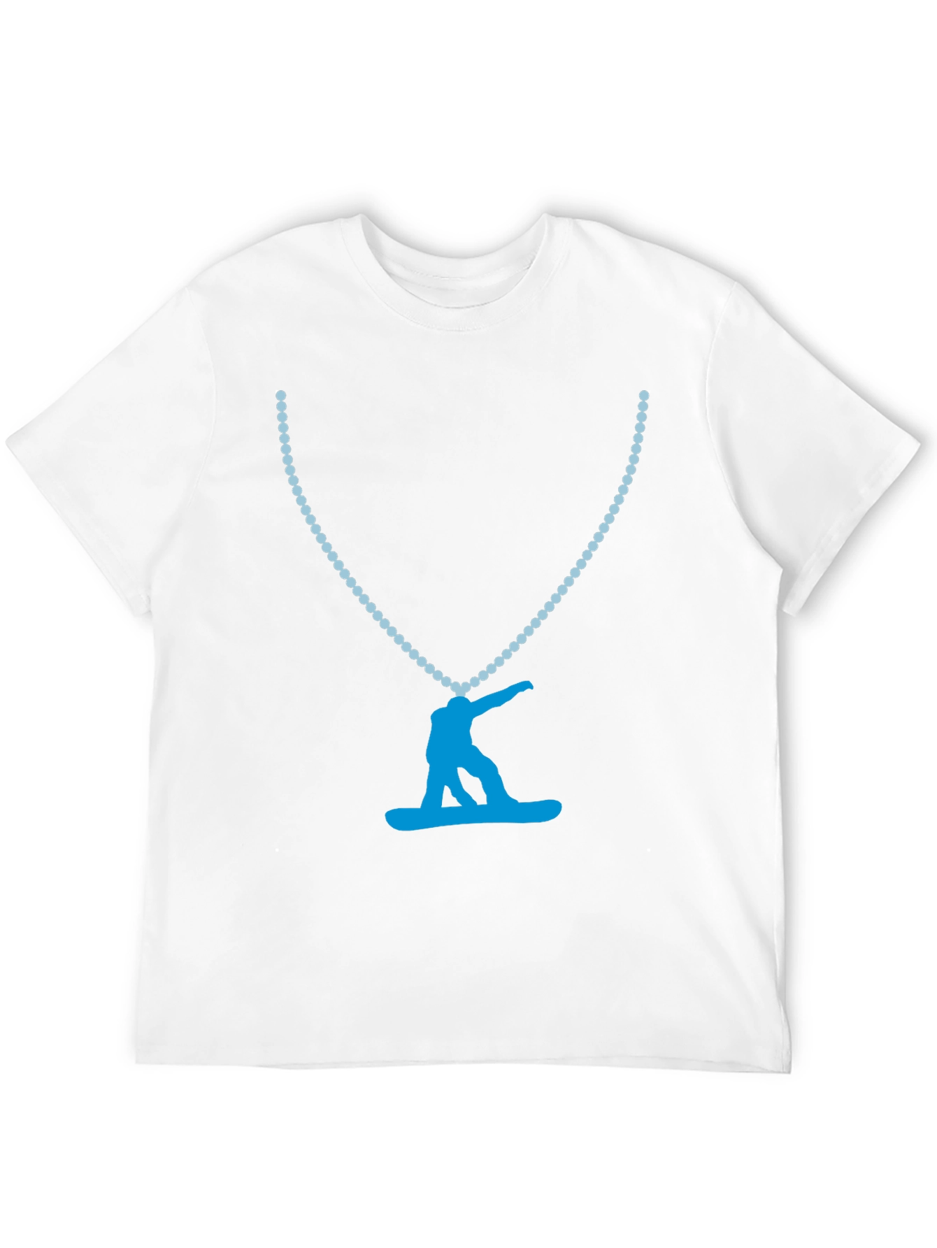 Black Snowboarder Pendant Tee - Cool Graphic Print view 12