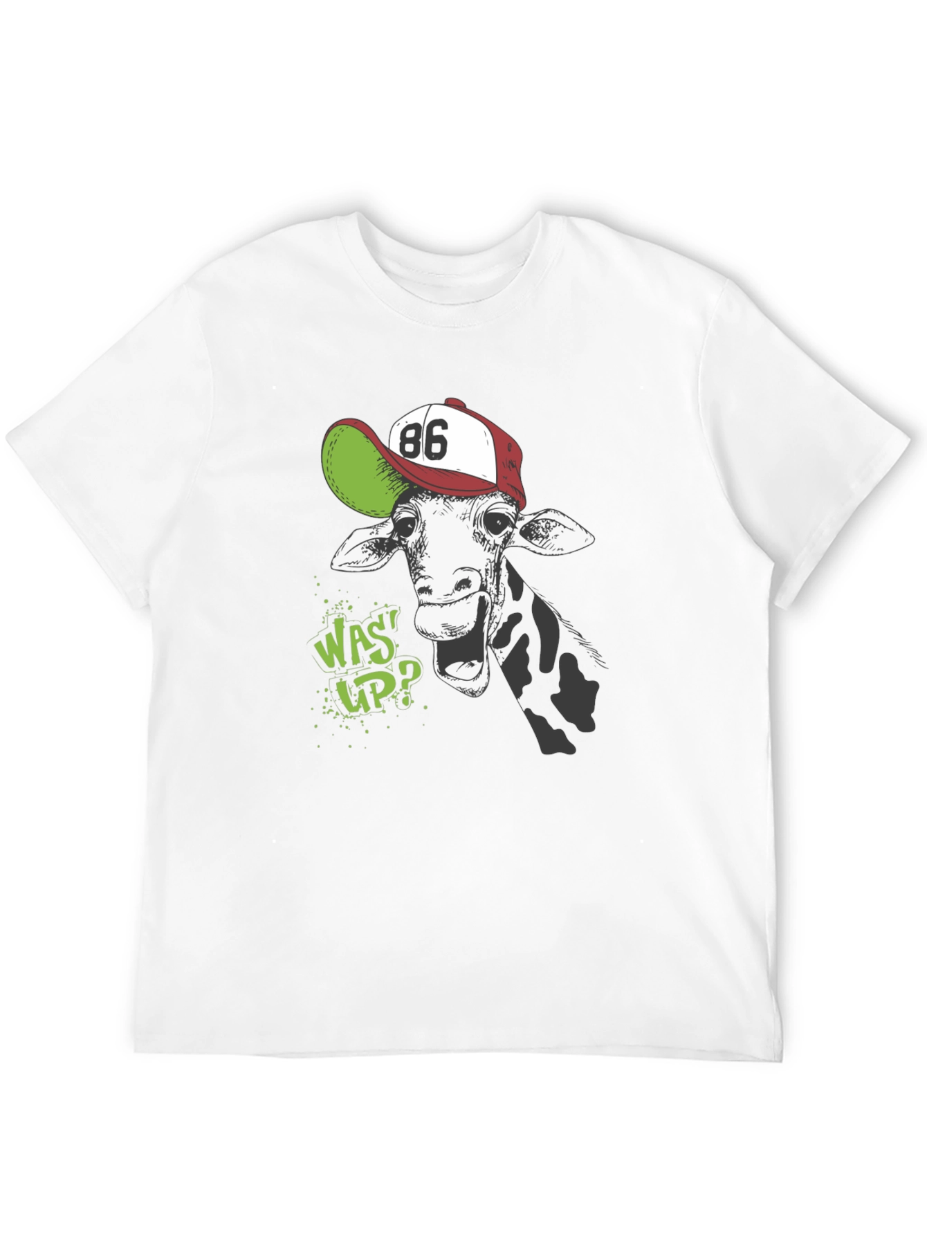 Black Giraffe "Wassup" Graphic T-Shirt view 12