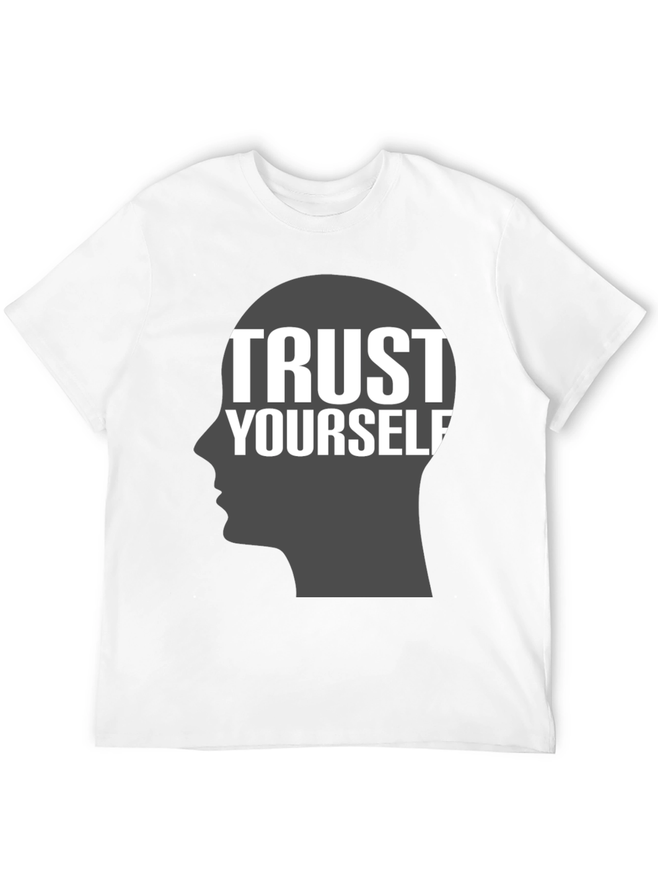 Black Trust Yourself Graphic T-Shirt - Motivational Tee view 12