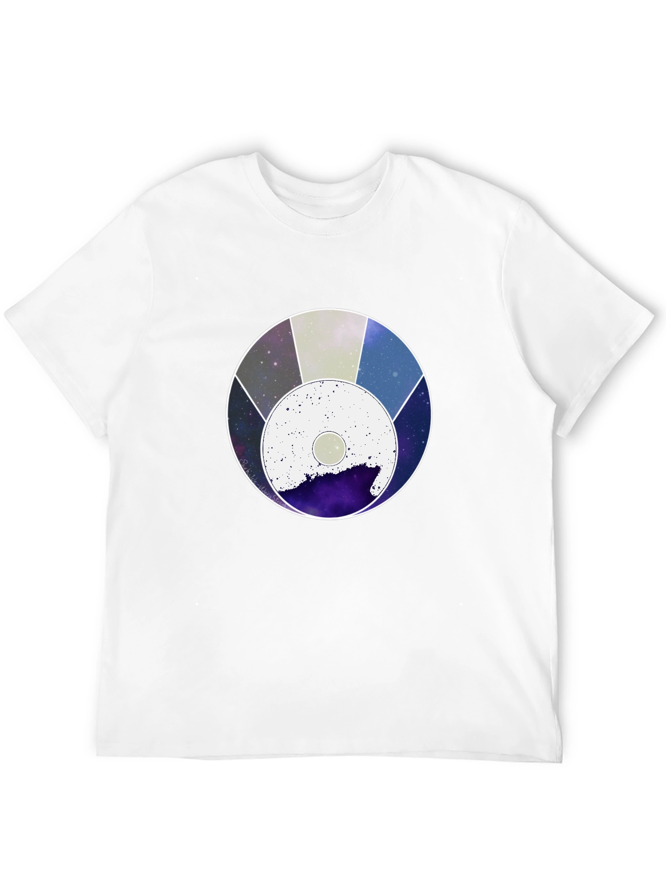 Black Space Circle Black Graphic Tee view 12