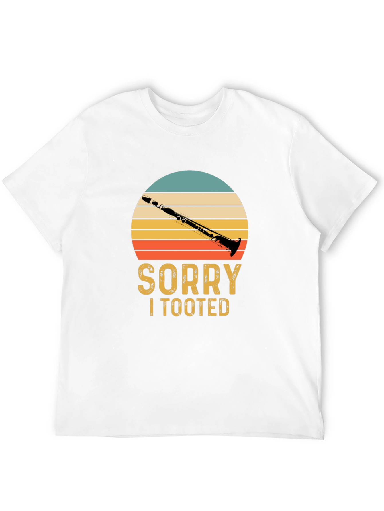 Black Sorry I Tooted Clarinet T-Shirt view 12