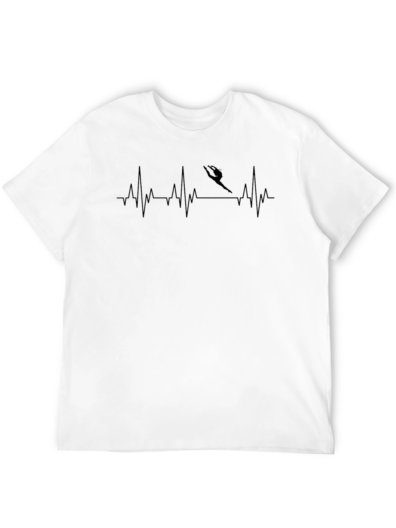 Black Gymnastics Heartbeat T-Shirt - Black view 12